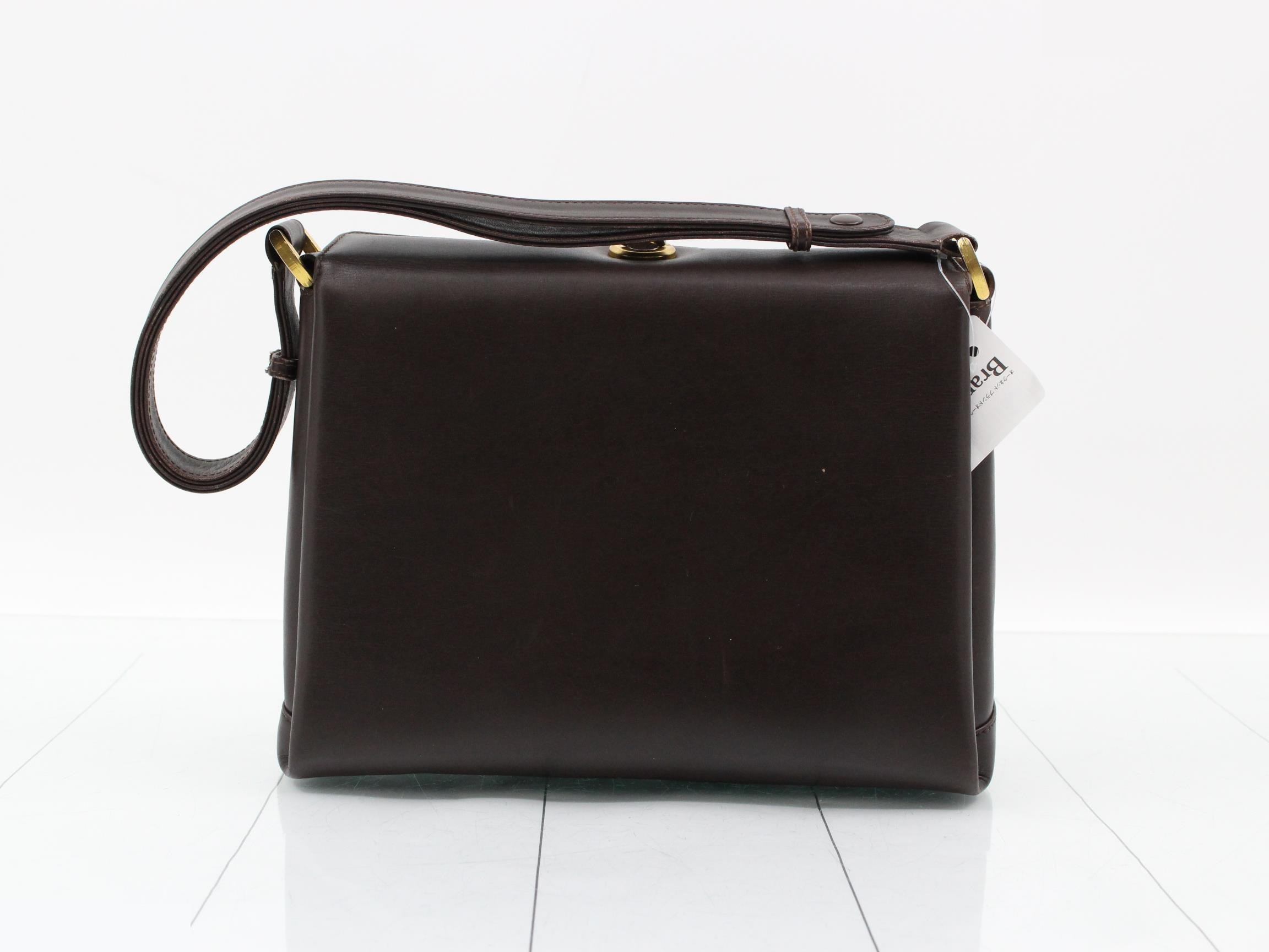 Turnlock Leather Hand Shoulder Bag — view 2
