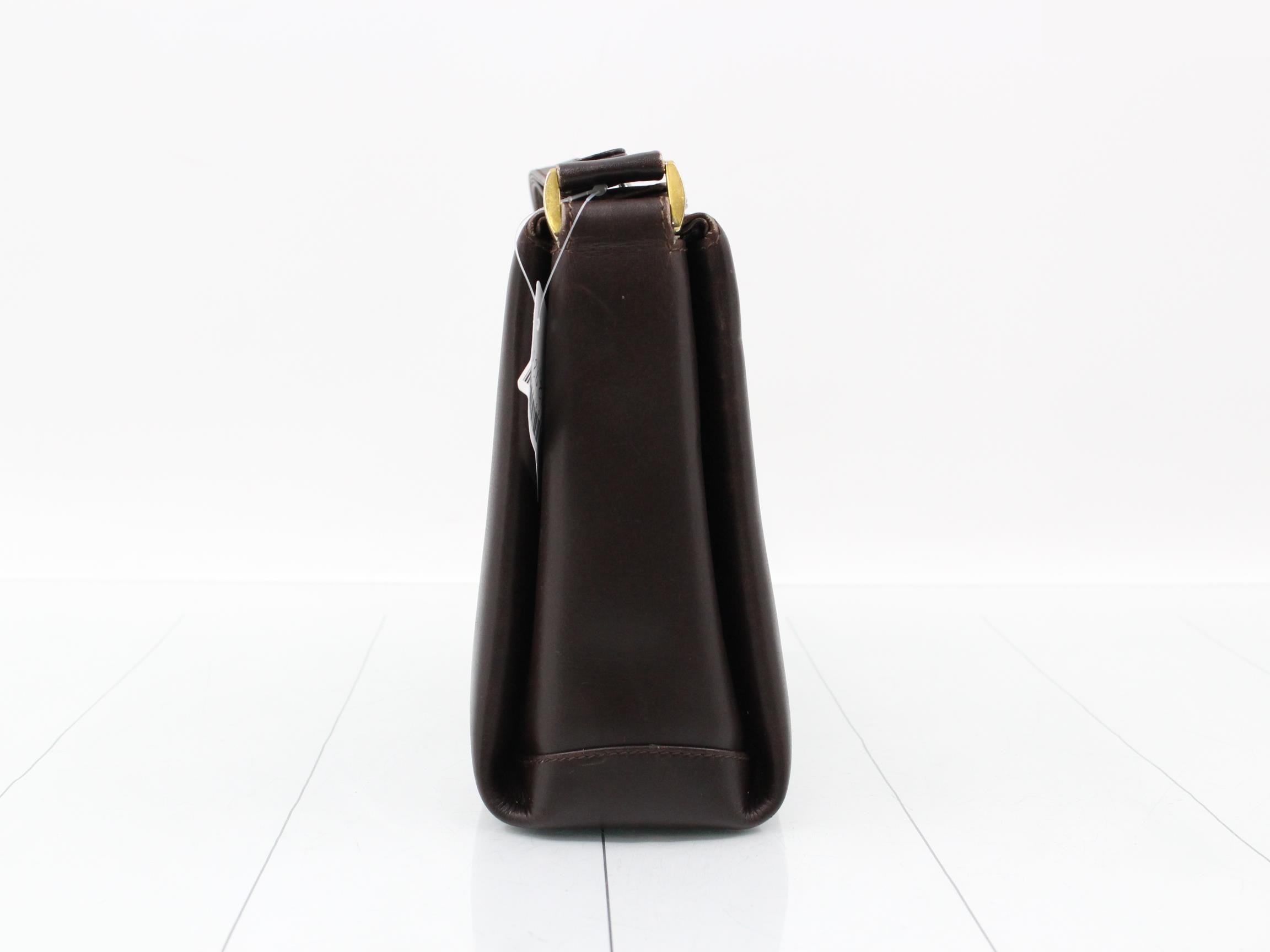 Turnlock Leather Hand Shoulder Bag — view 4