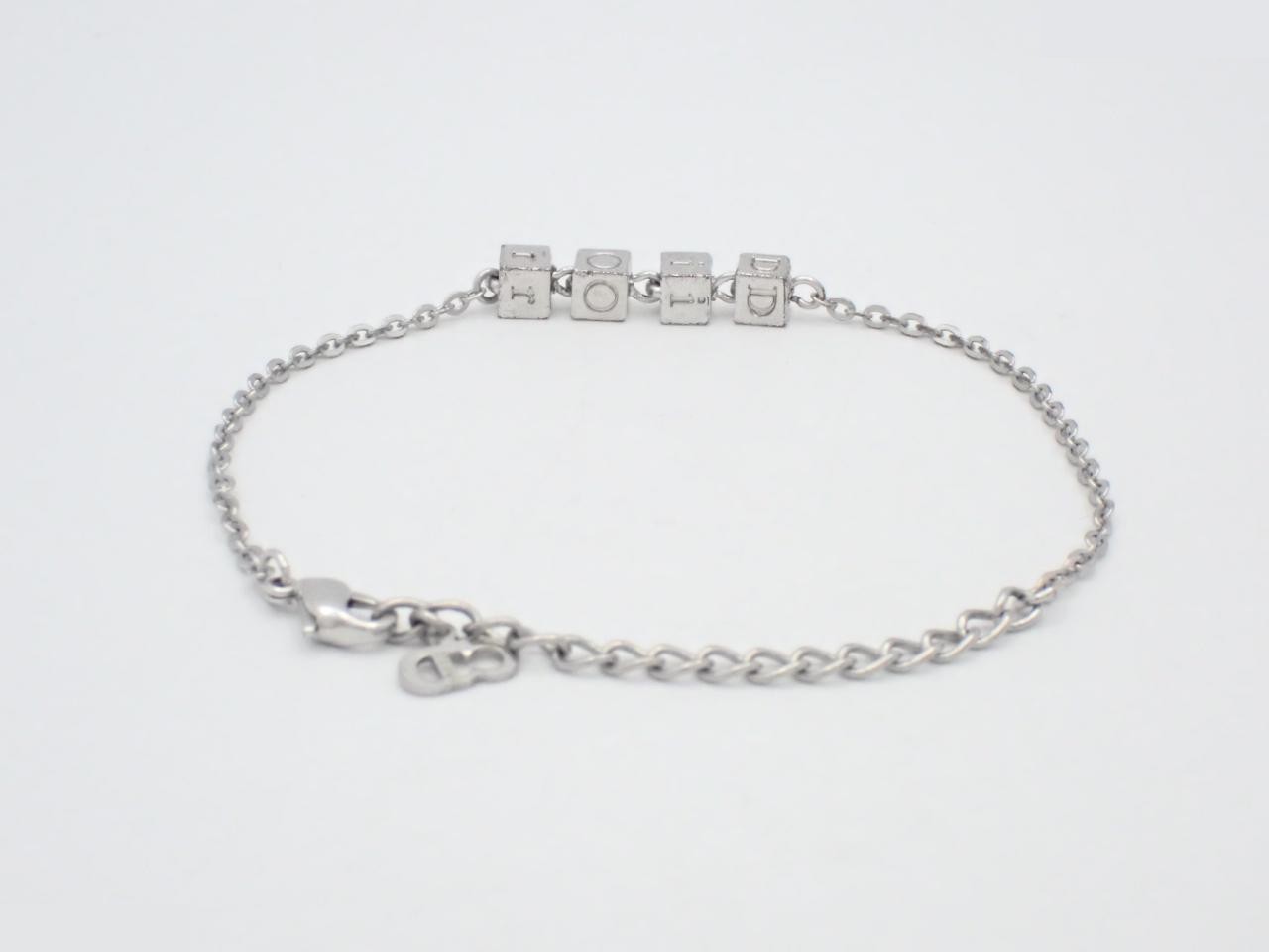 Cube Silver Bracelet, Wrist Circumference Approx. 24cm — view 2