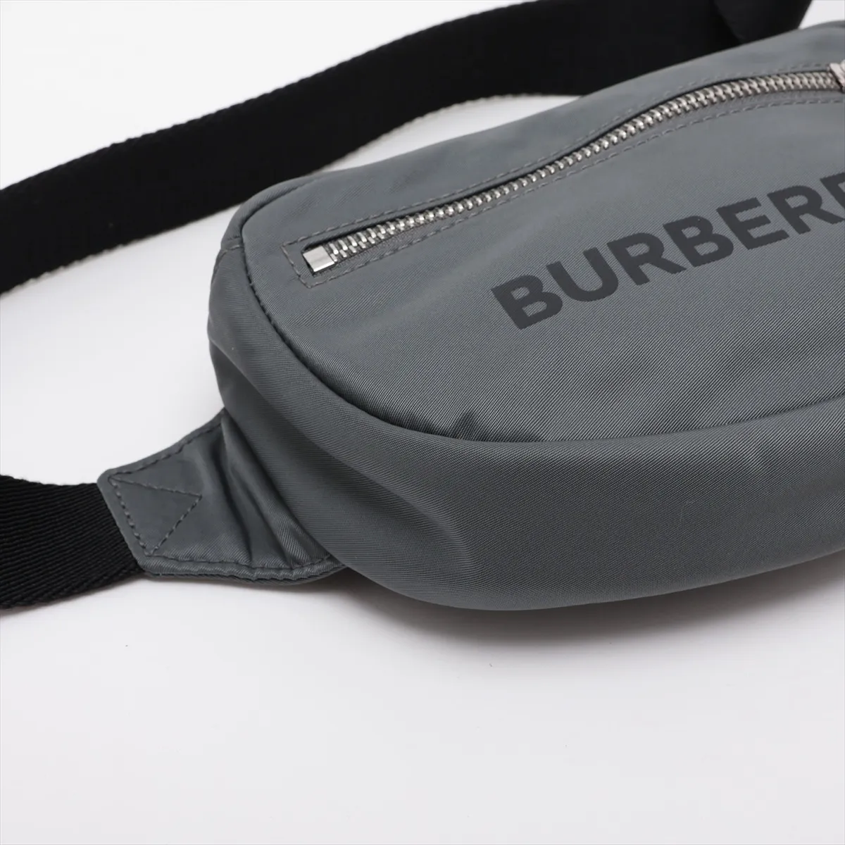 Nylon Waist Pouch, Gray — view 4