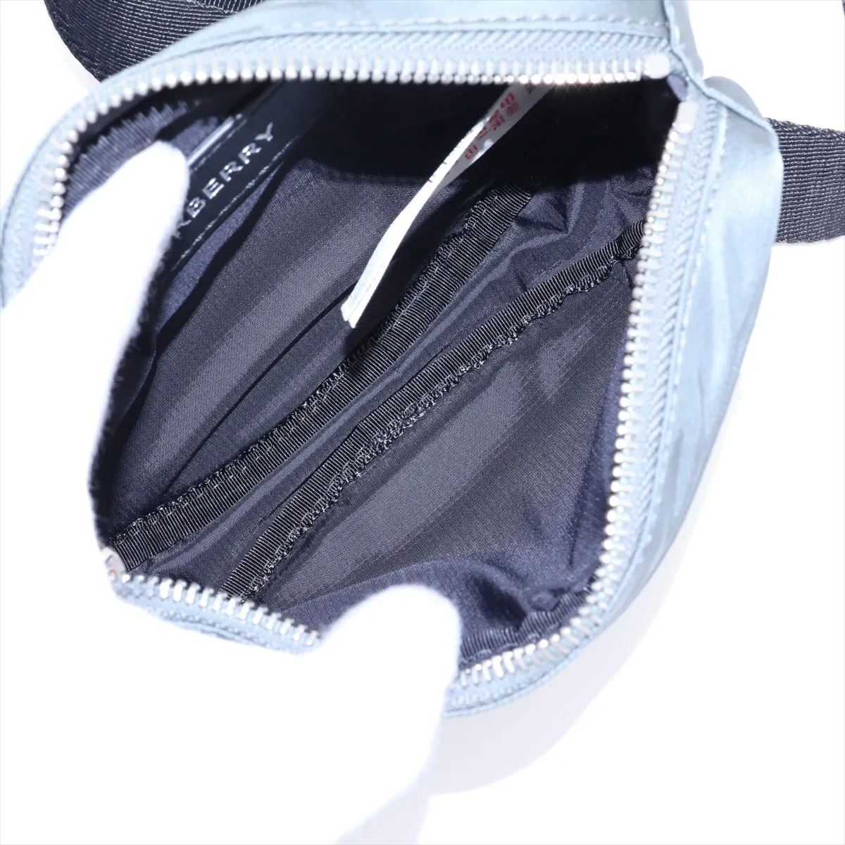 Nylon Waist Pouch, Gray — view 6