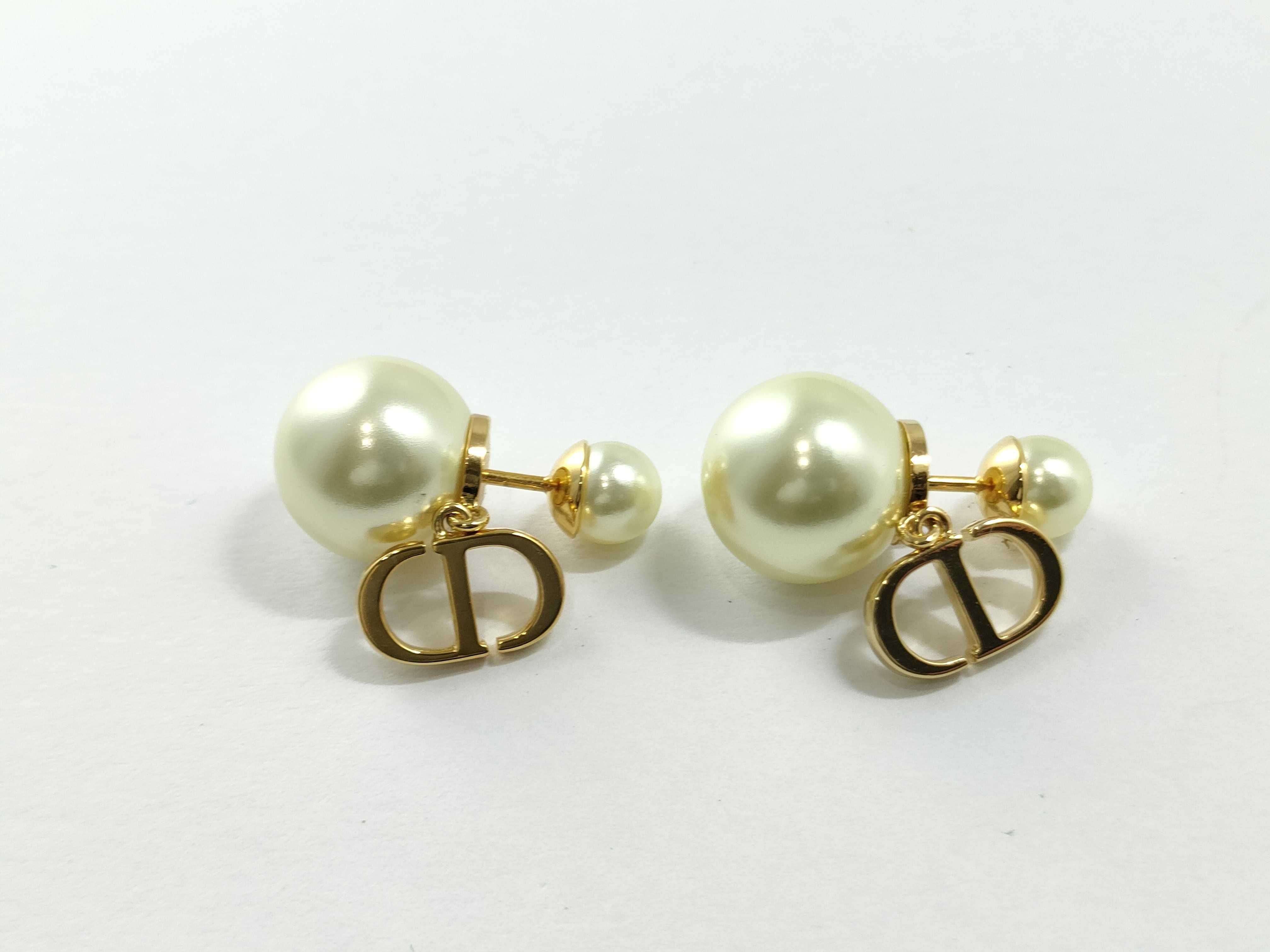 Tribal Pearl Earrings — view 2
