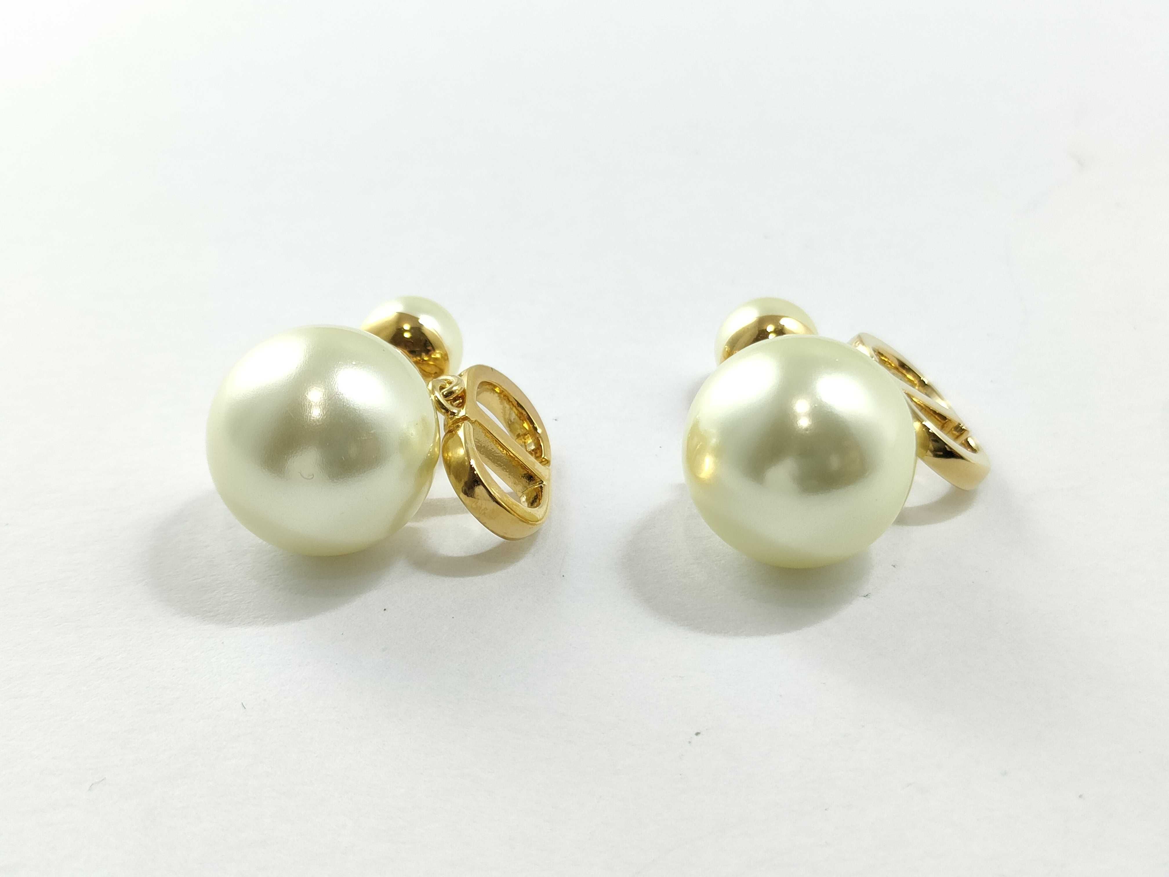 Tribal Pearl Earrings — view 3