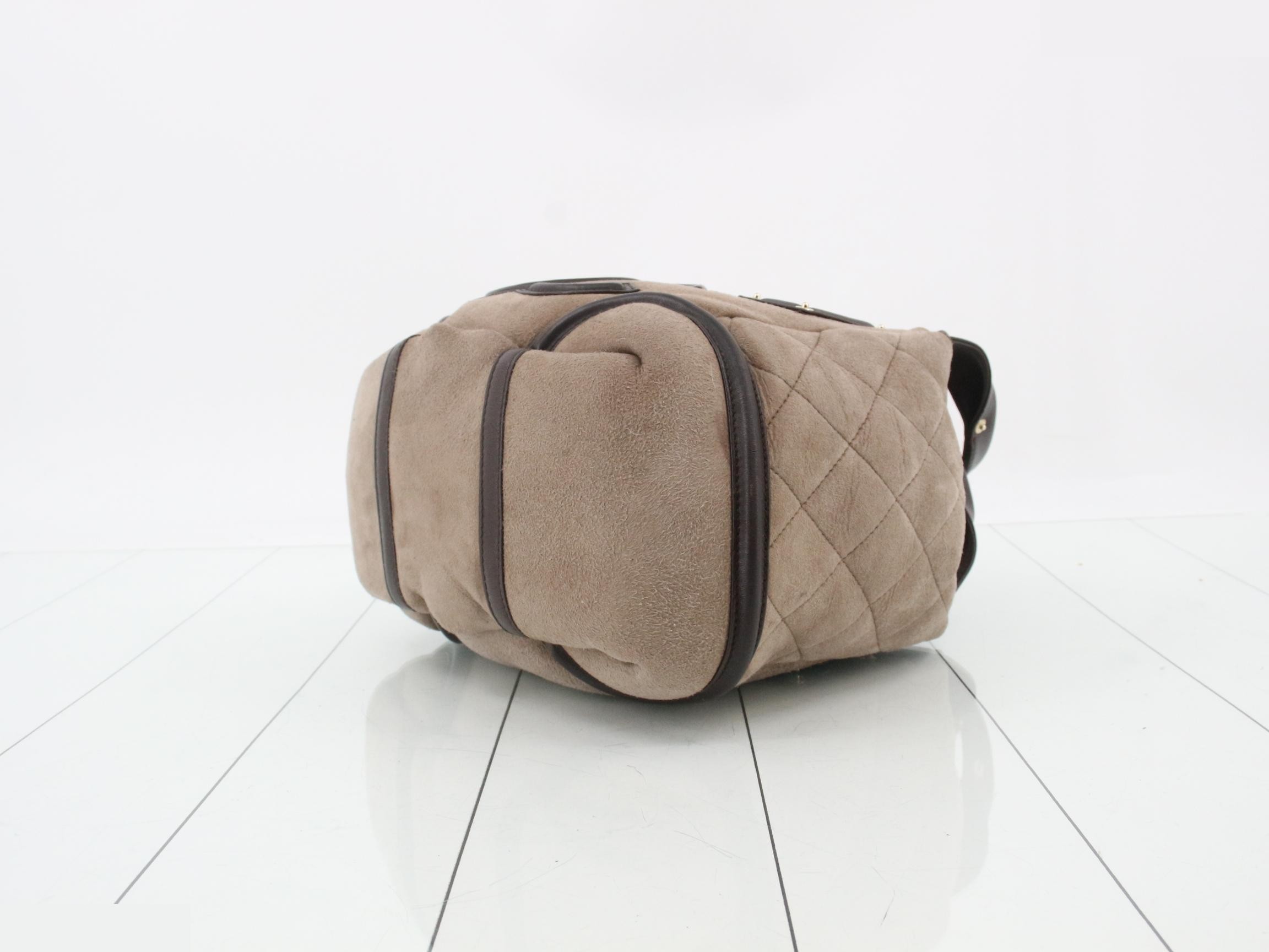Suede (bag) / Handbag / Sheepskin / Beige / Brown — view 6