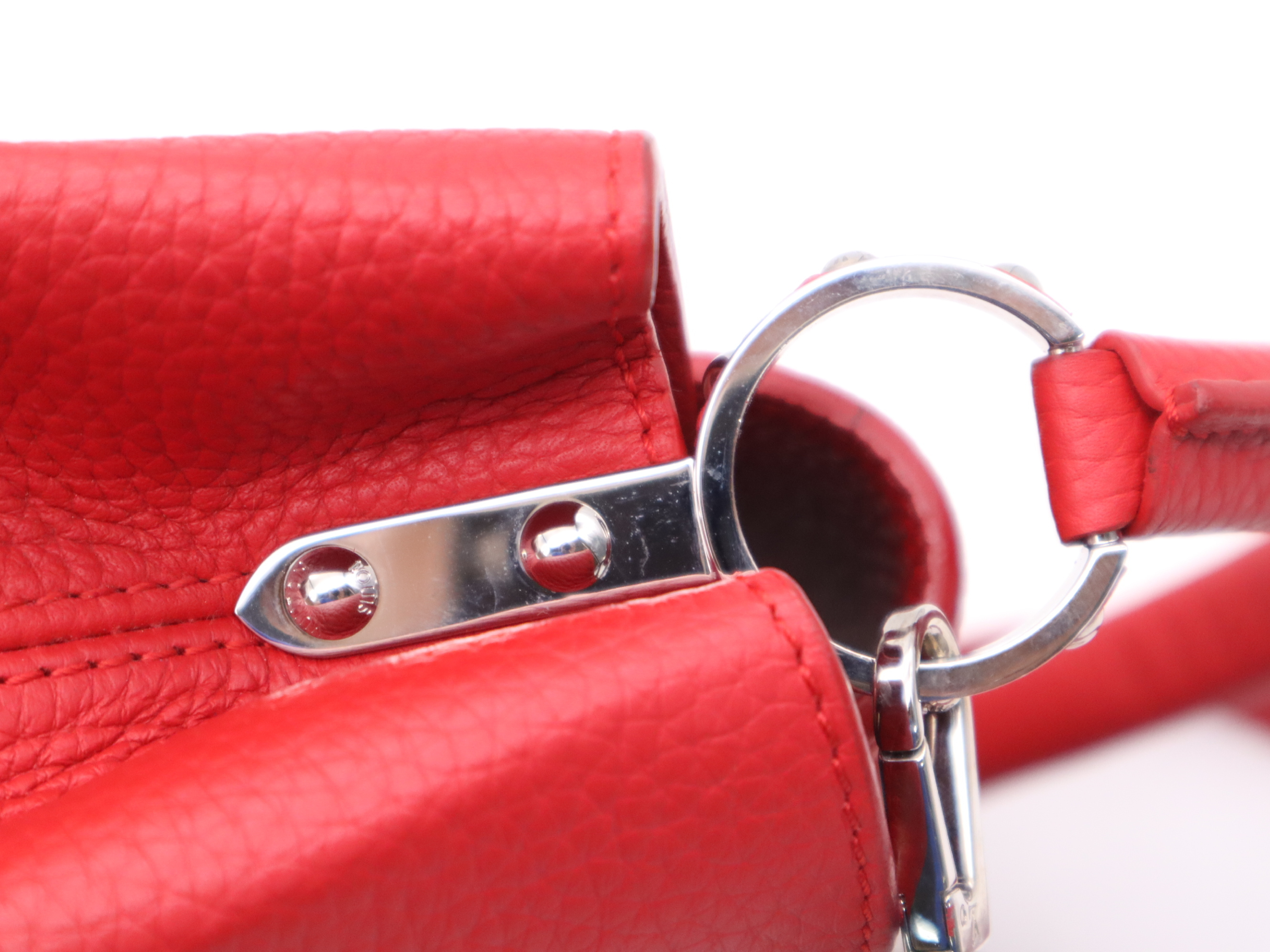 M94754 Parnasséa Capucines BB Ruby Handbag with Shoulder Strap — view 7