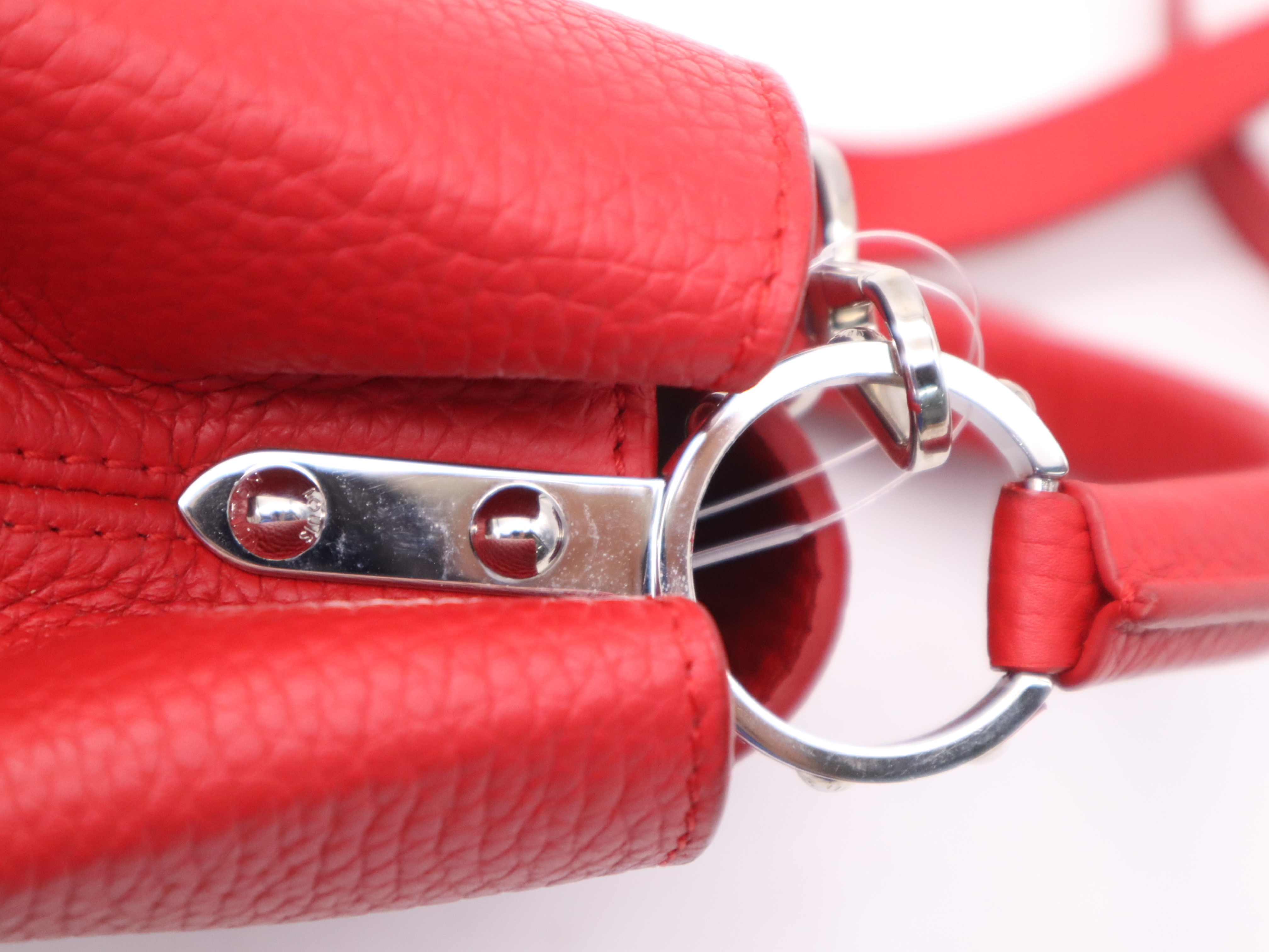 M94754 Parnasséa Capucines BB Ruby Handbag with Shoulder Strap — view 8