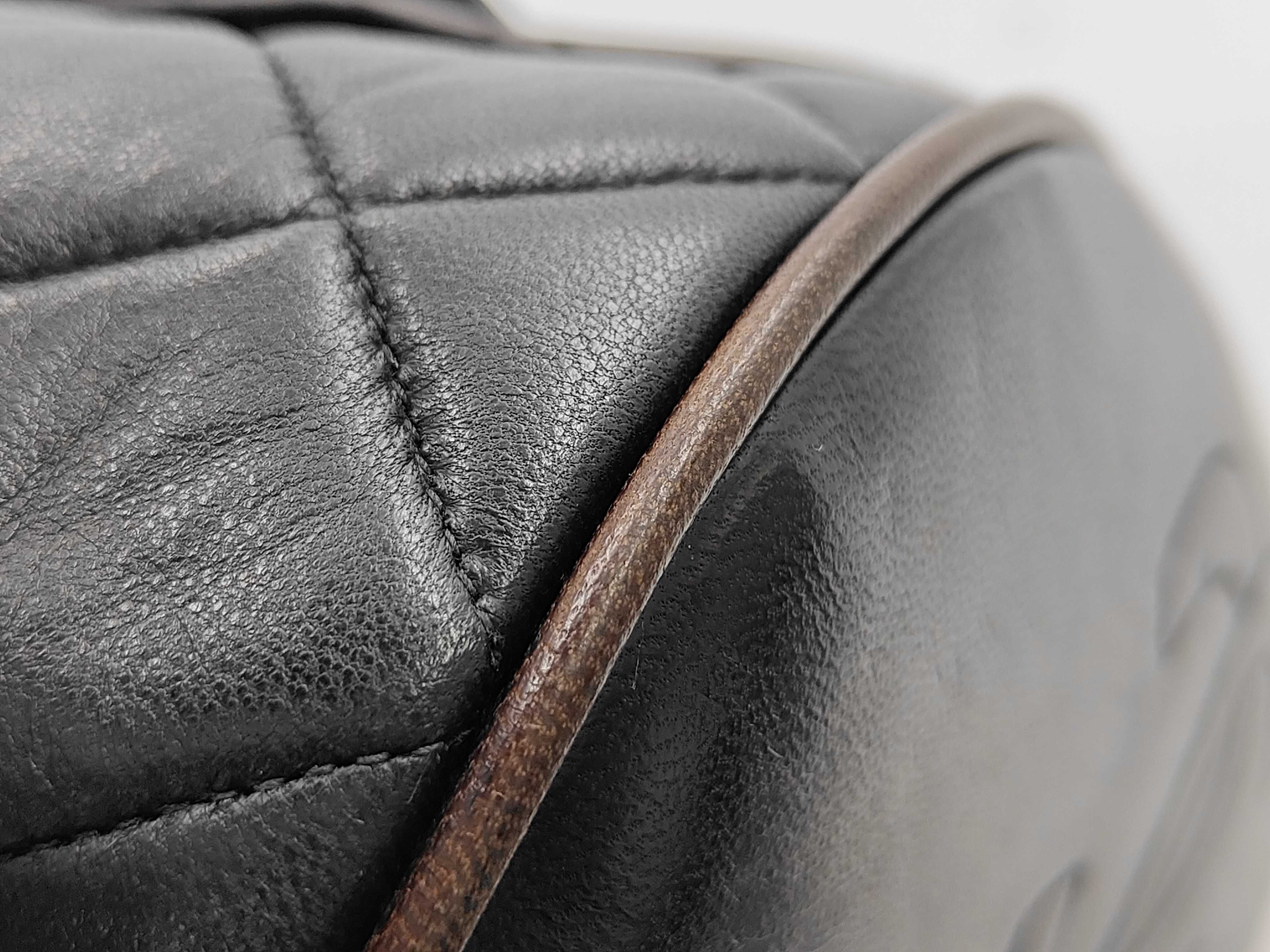 Matelassé/Lambskin Black Backpack — view 13