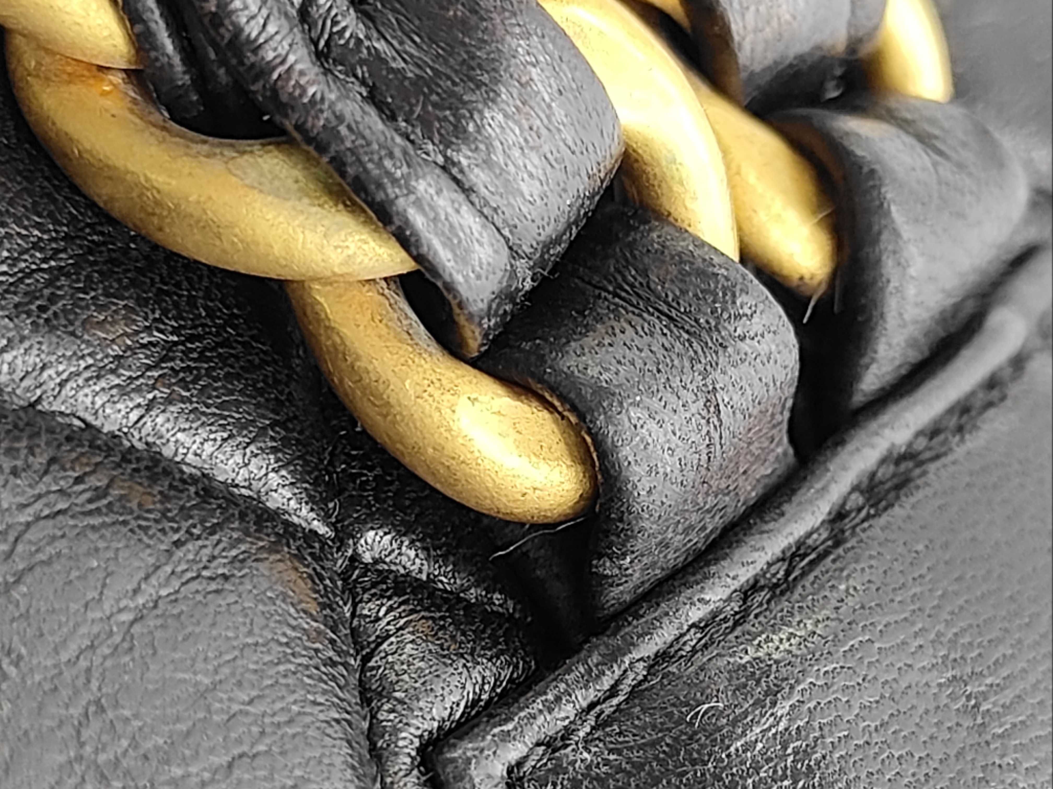 Matelassé/Lambskin Black Backpack — view 5