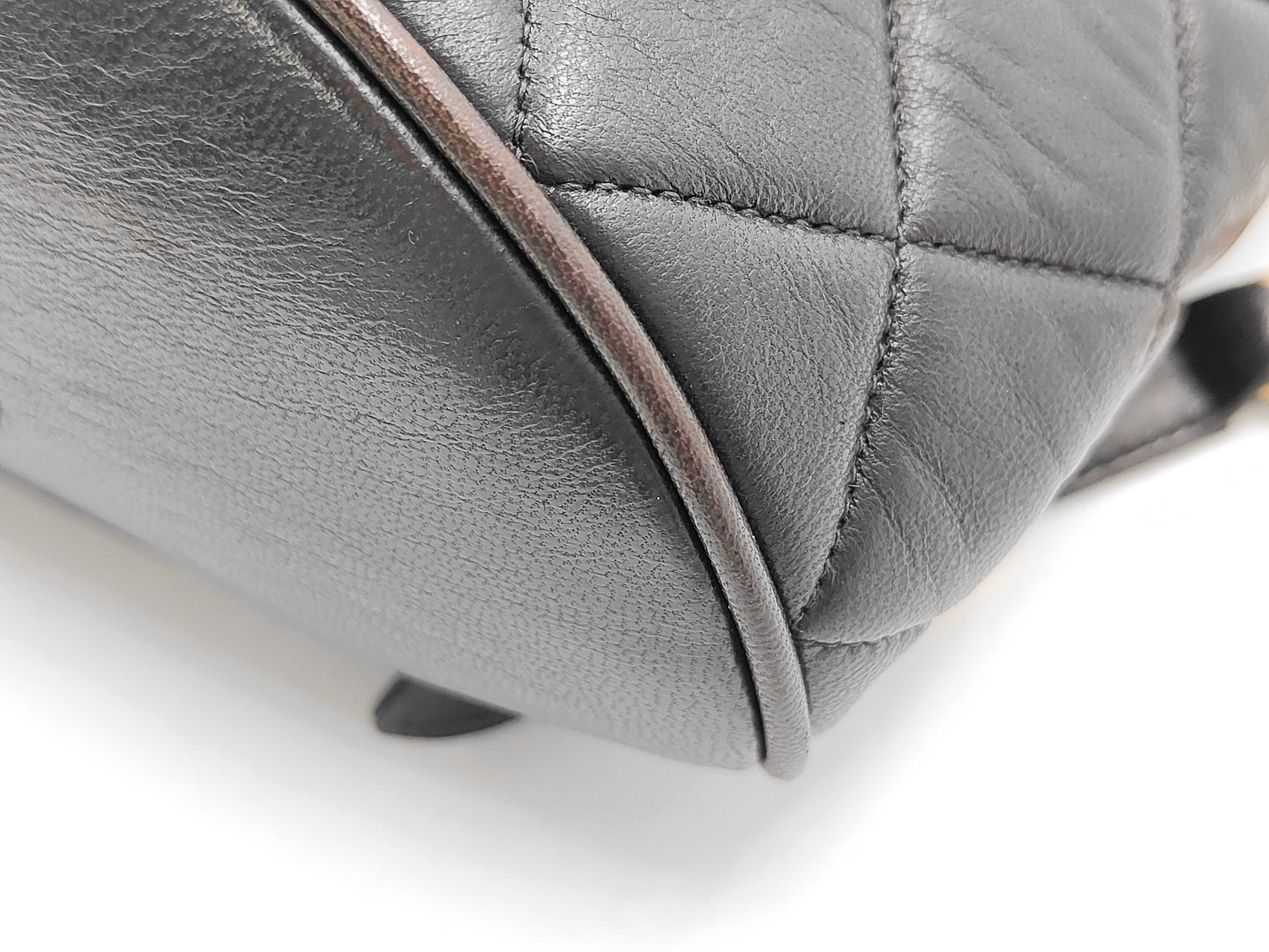 Matelassé/Lambskin Black Backpack — view 6