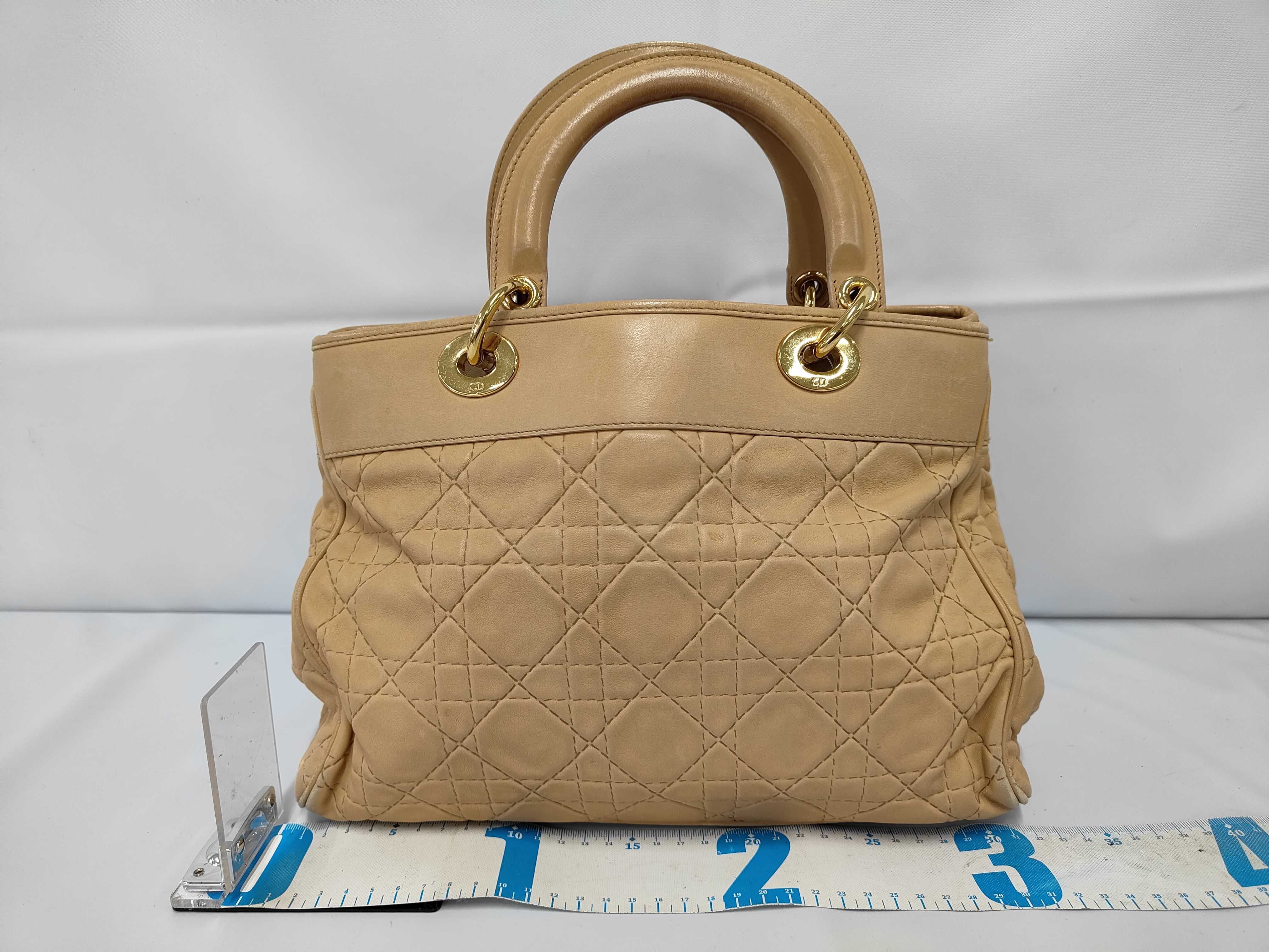 Lady Dior Cannage Leather Handbag — view 2
