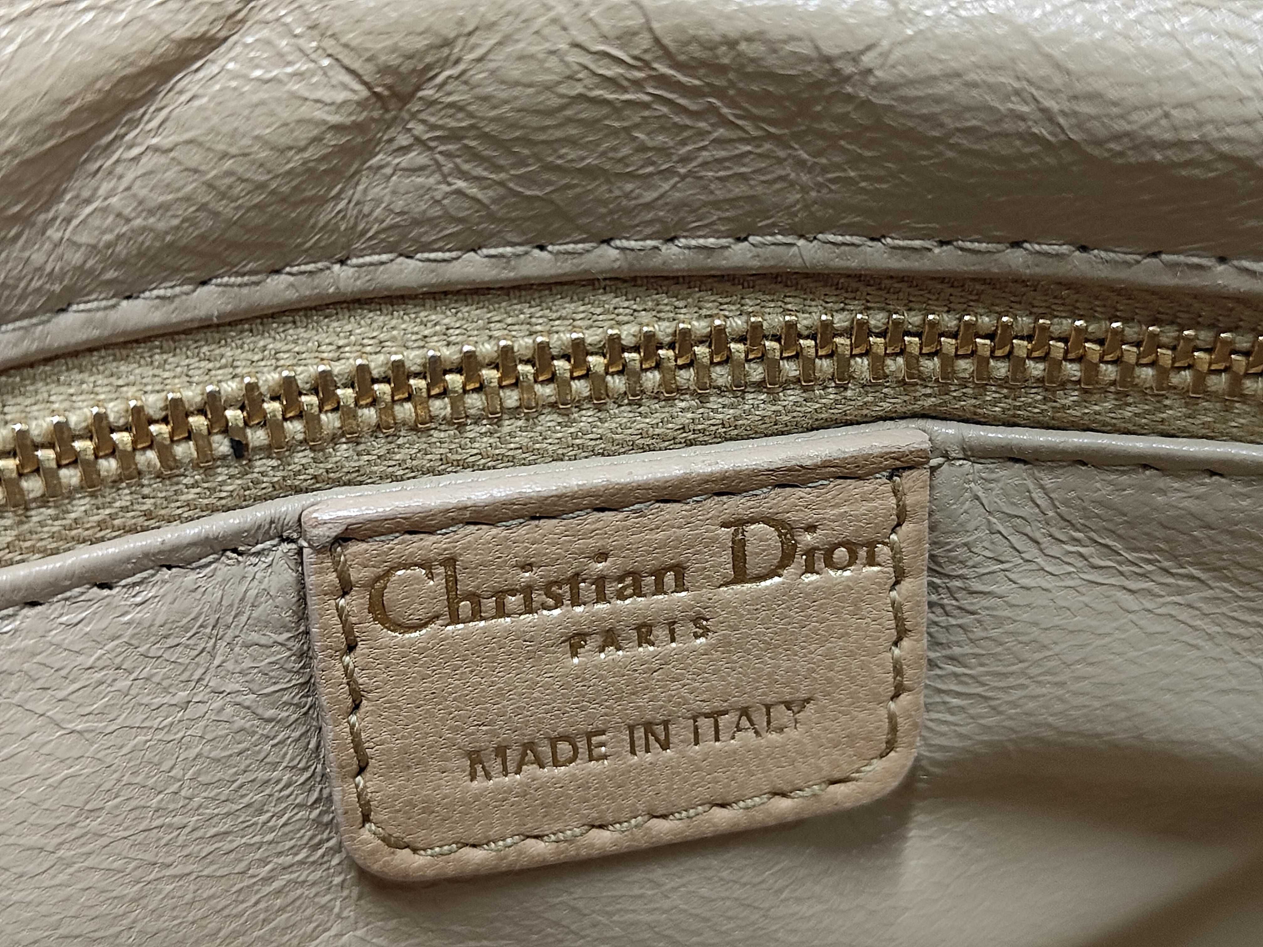 Lady Dior Cannage Leather Handbag — view 9