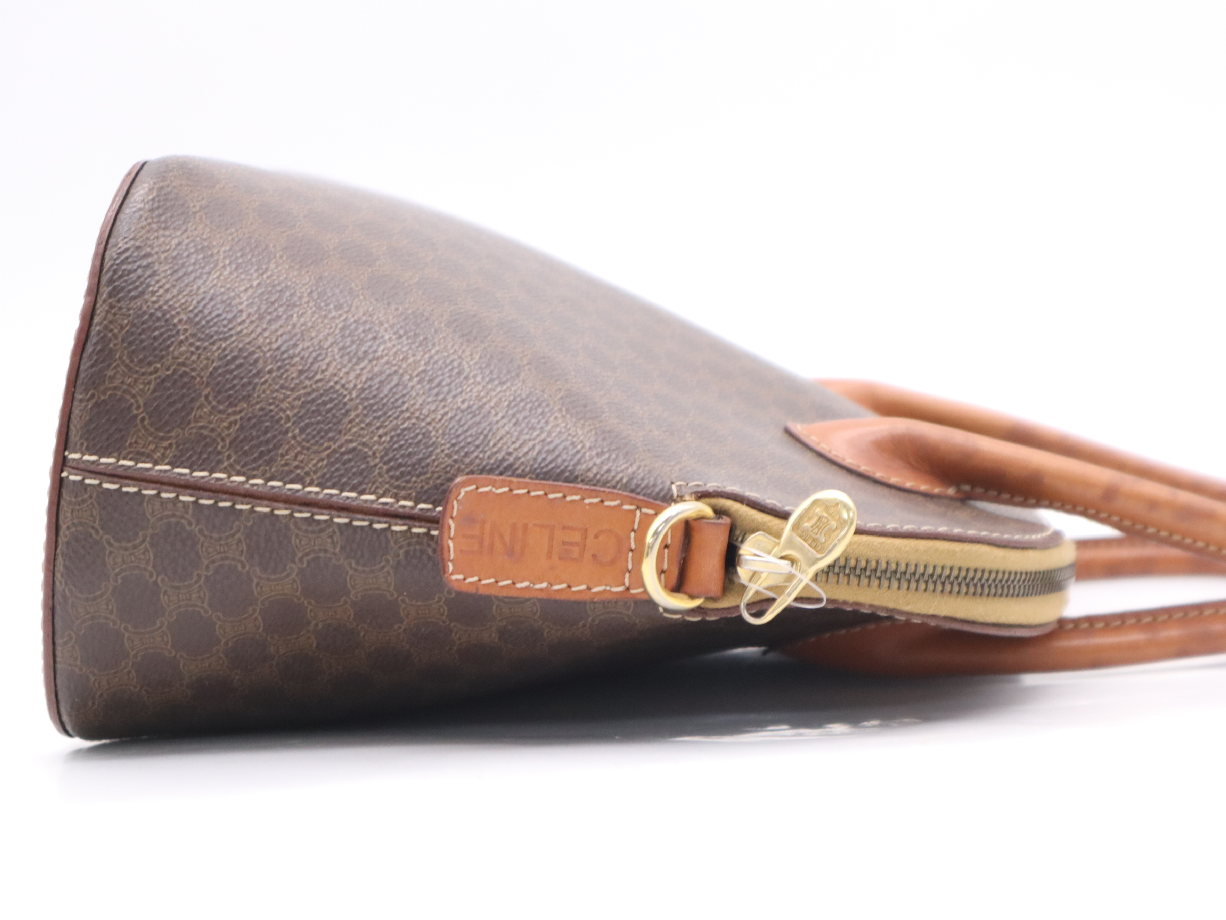 Leather Macadam Pattern Handbag — view 5