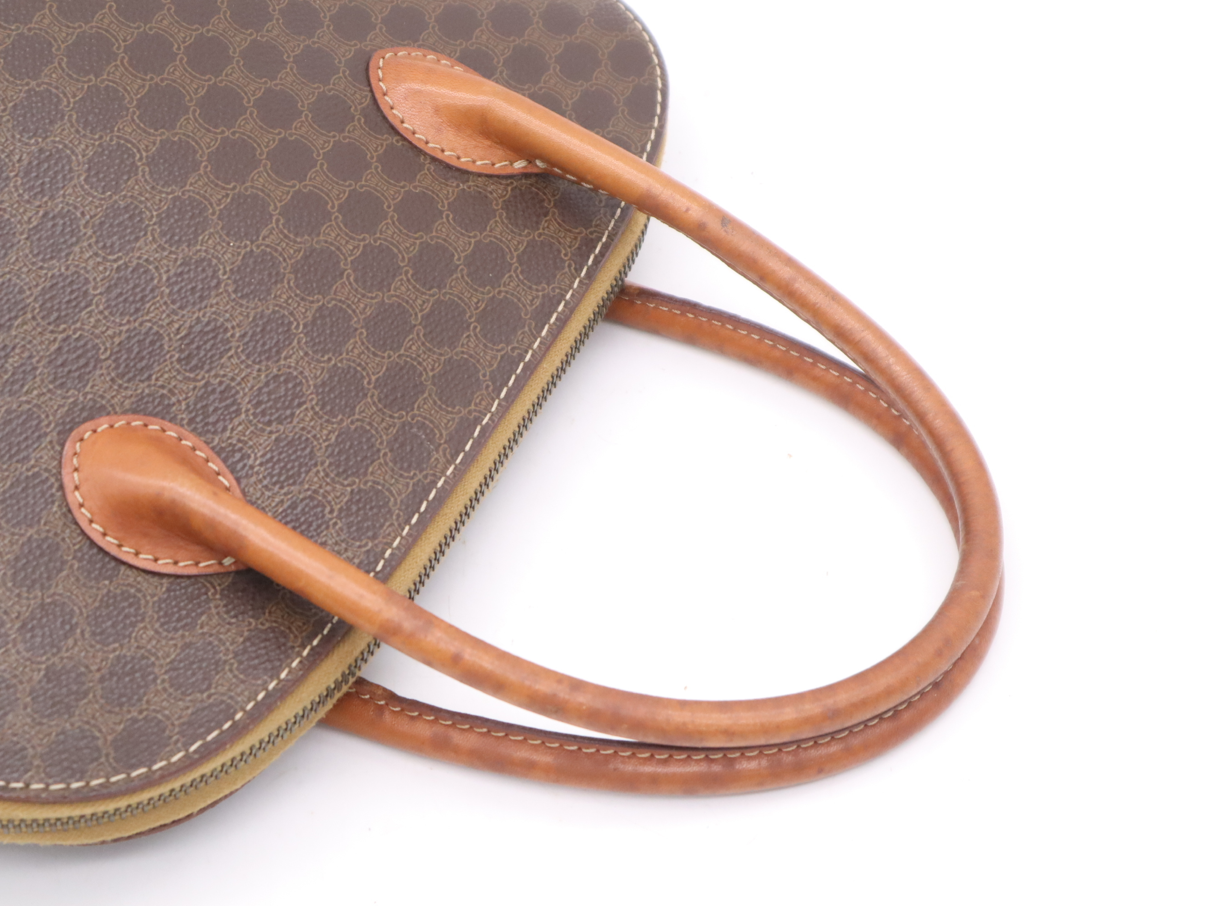 Leather Macadam Pattern Handbag — view 6