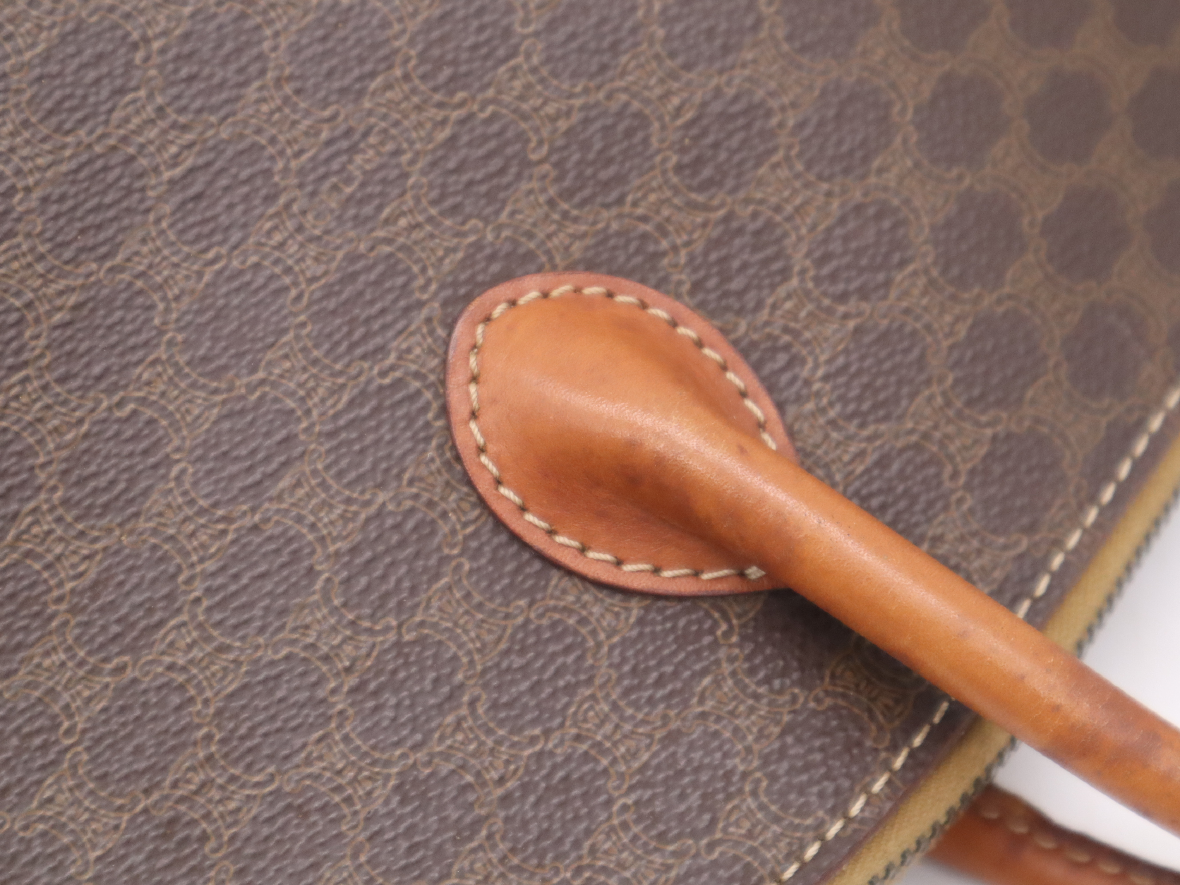 Leather Macadam Pattern Handbag — view 7
