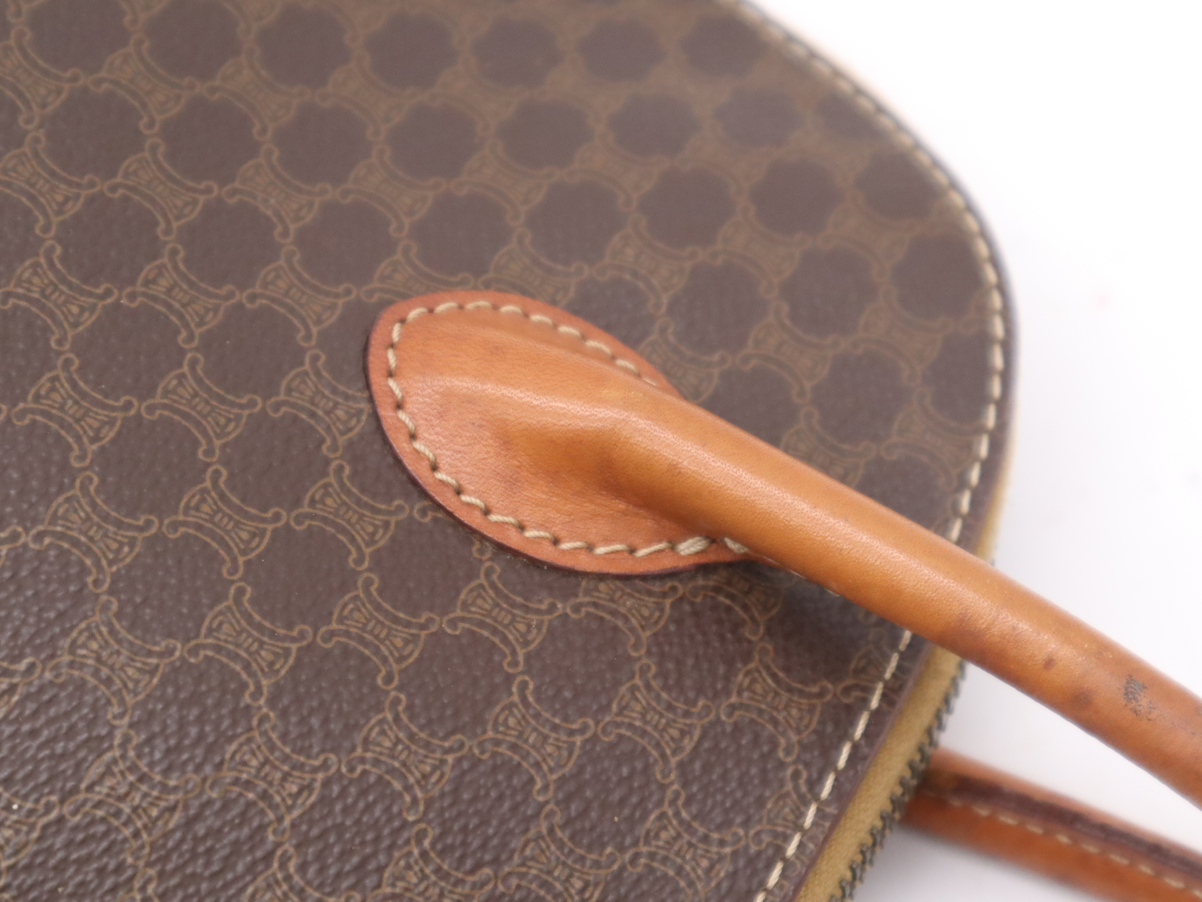 Leather Macadam Pattern Handbag — view 8