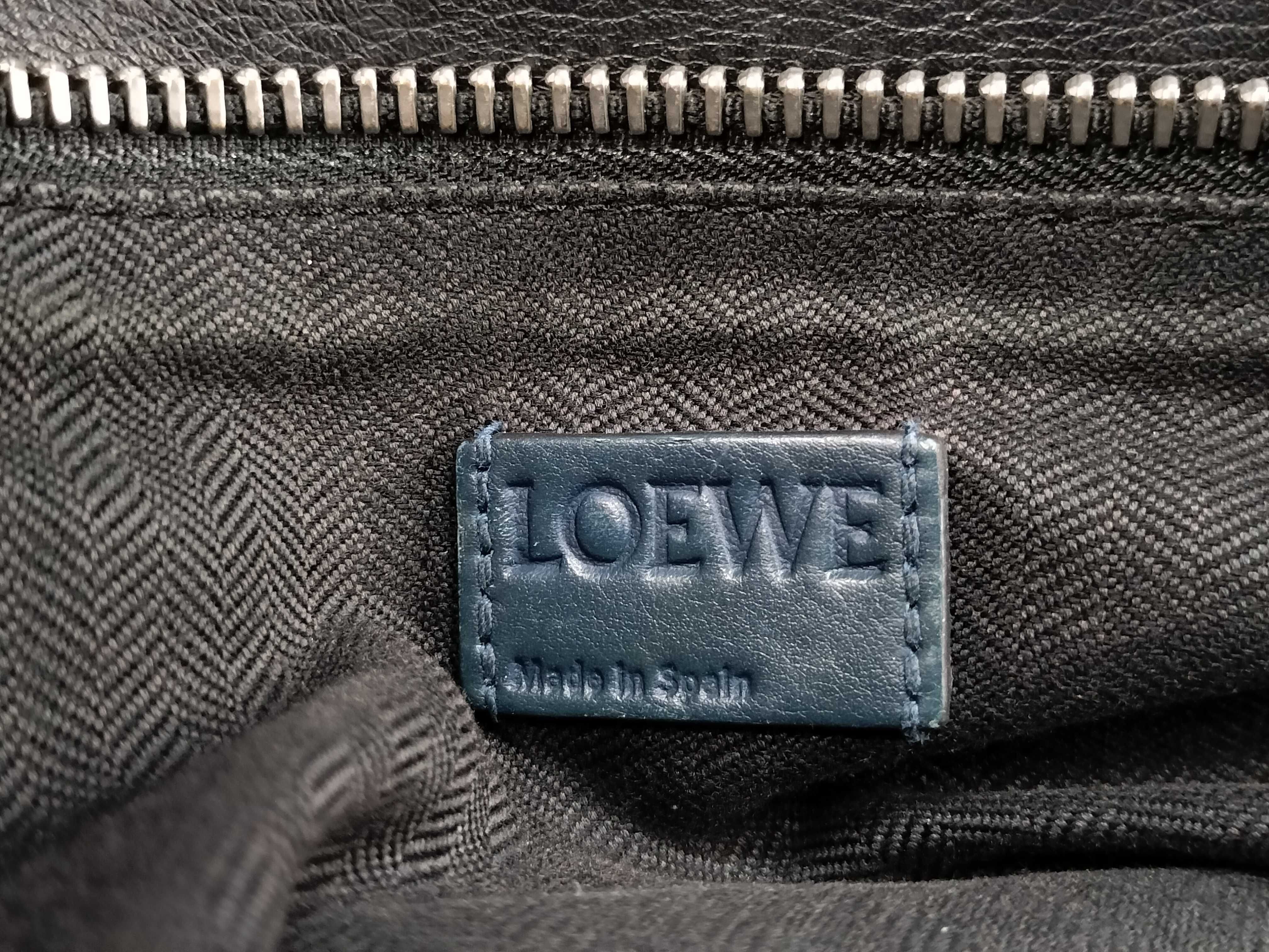 Navy Black Calf Puzzle Large Shoulder Bag — view 13