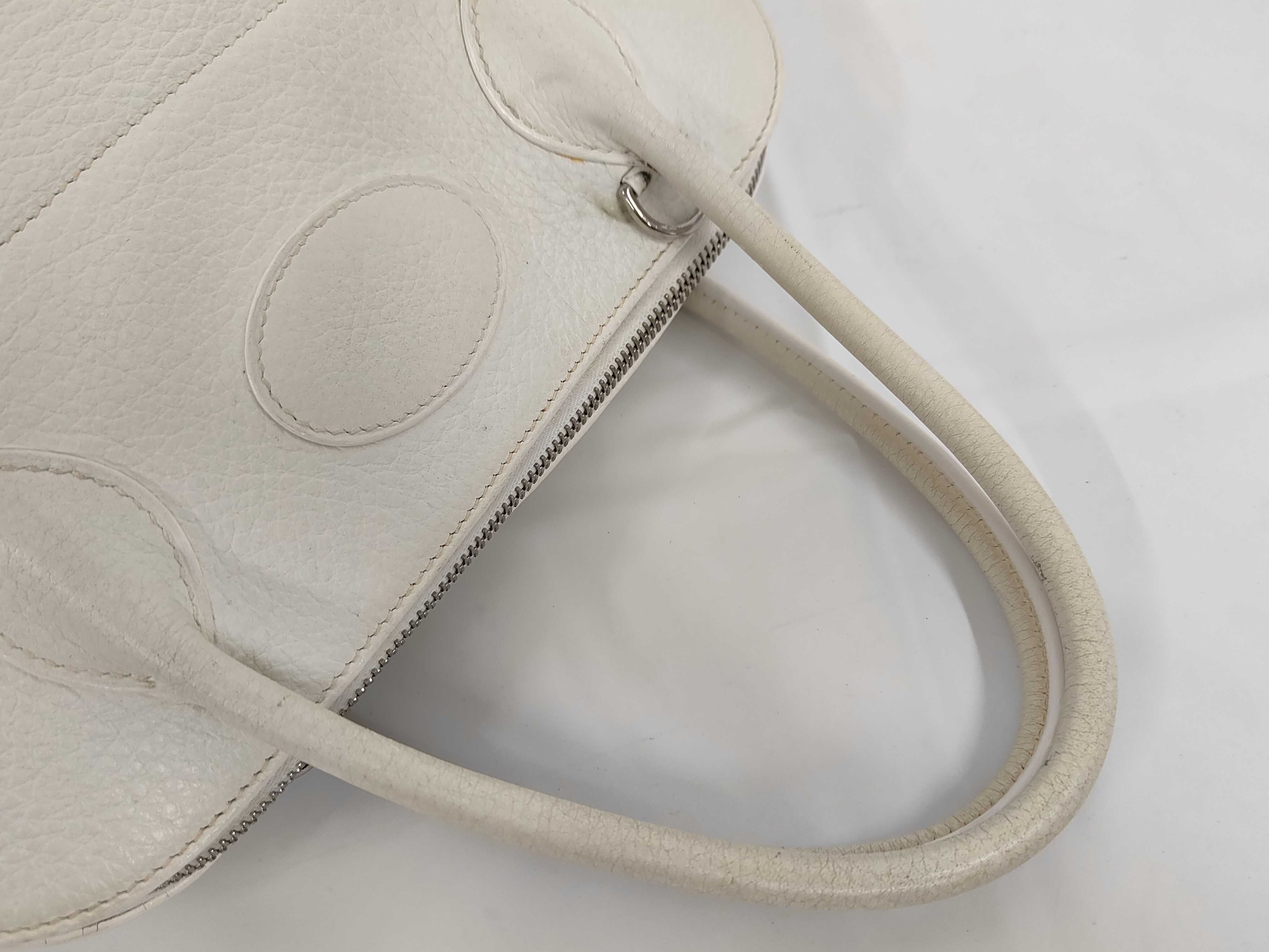 Bolide 31 Taurillon Clemence White 2-way Handbag J Stamp — view 5