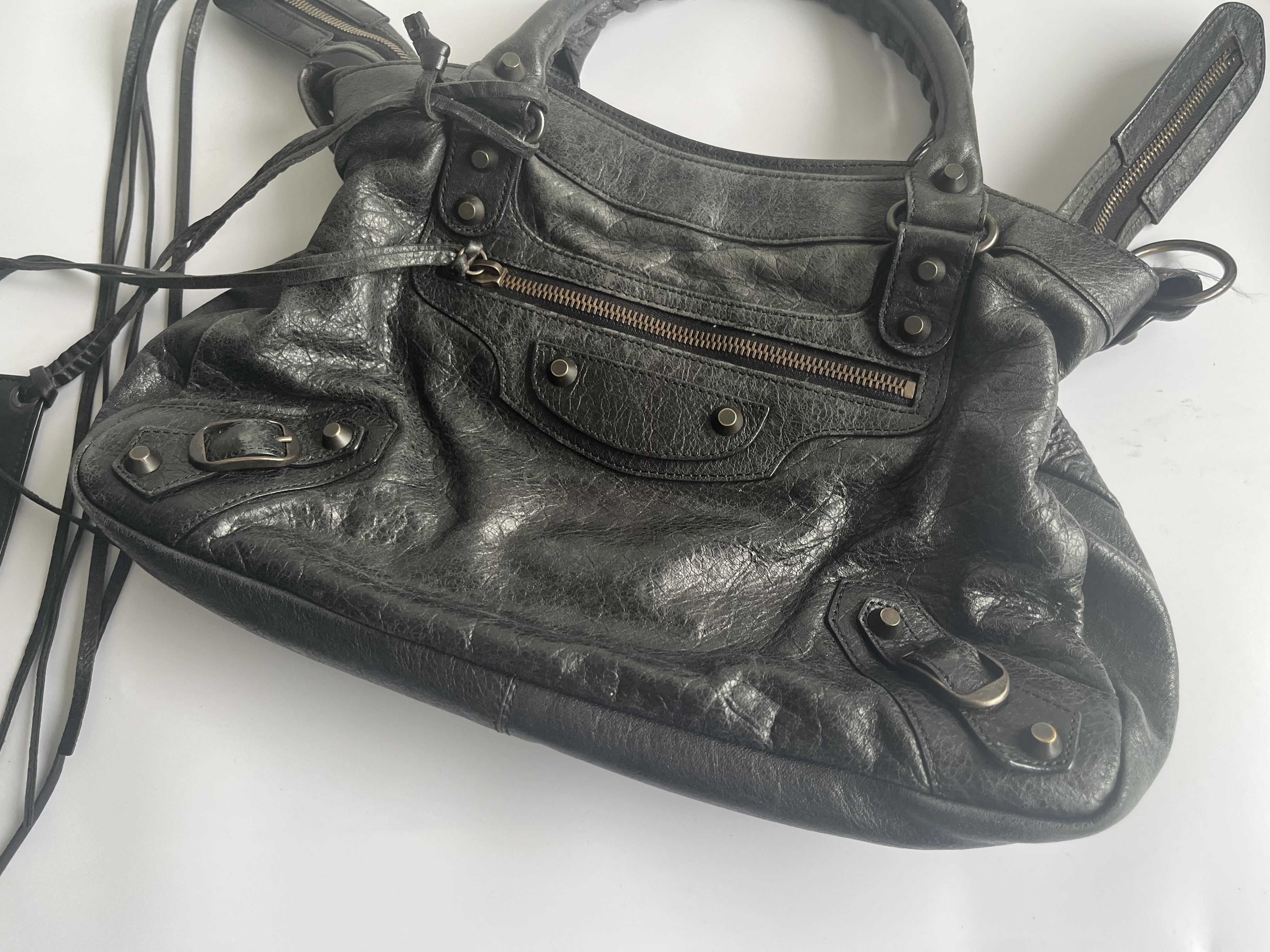 The First City Black Shoulder Bag with Mirror and Shoulder Strap — view 2
