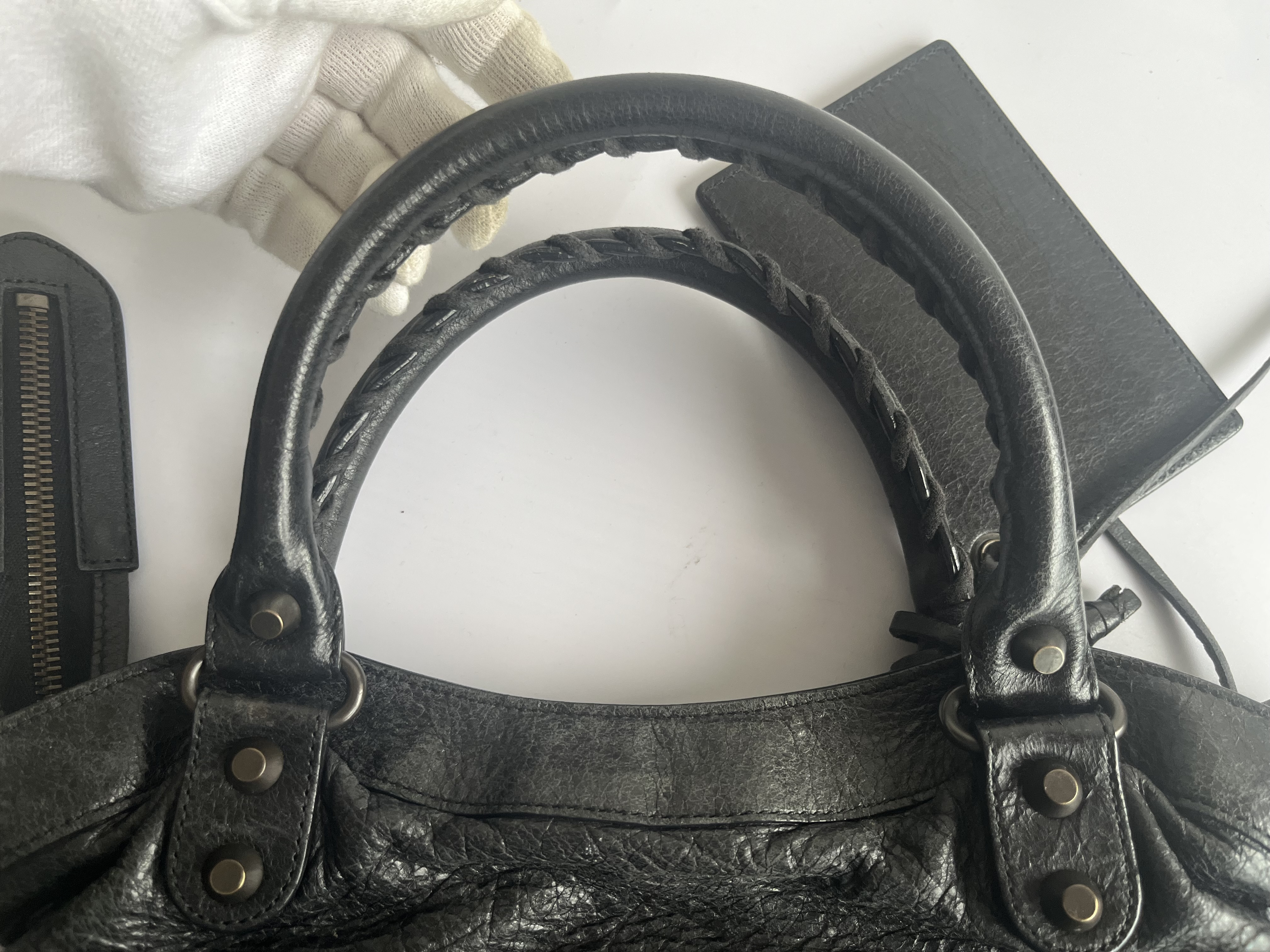 The First City Black Shoulder Bag with Mirror and Shoulder Strap — view 11