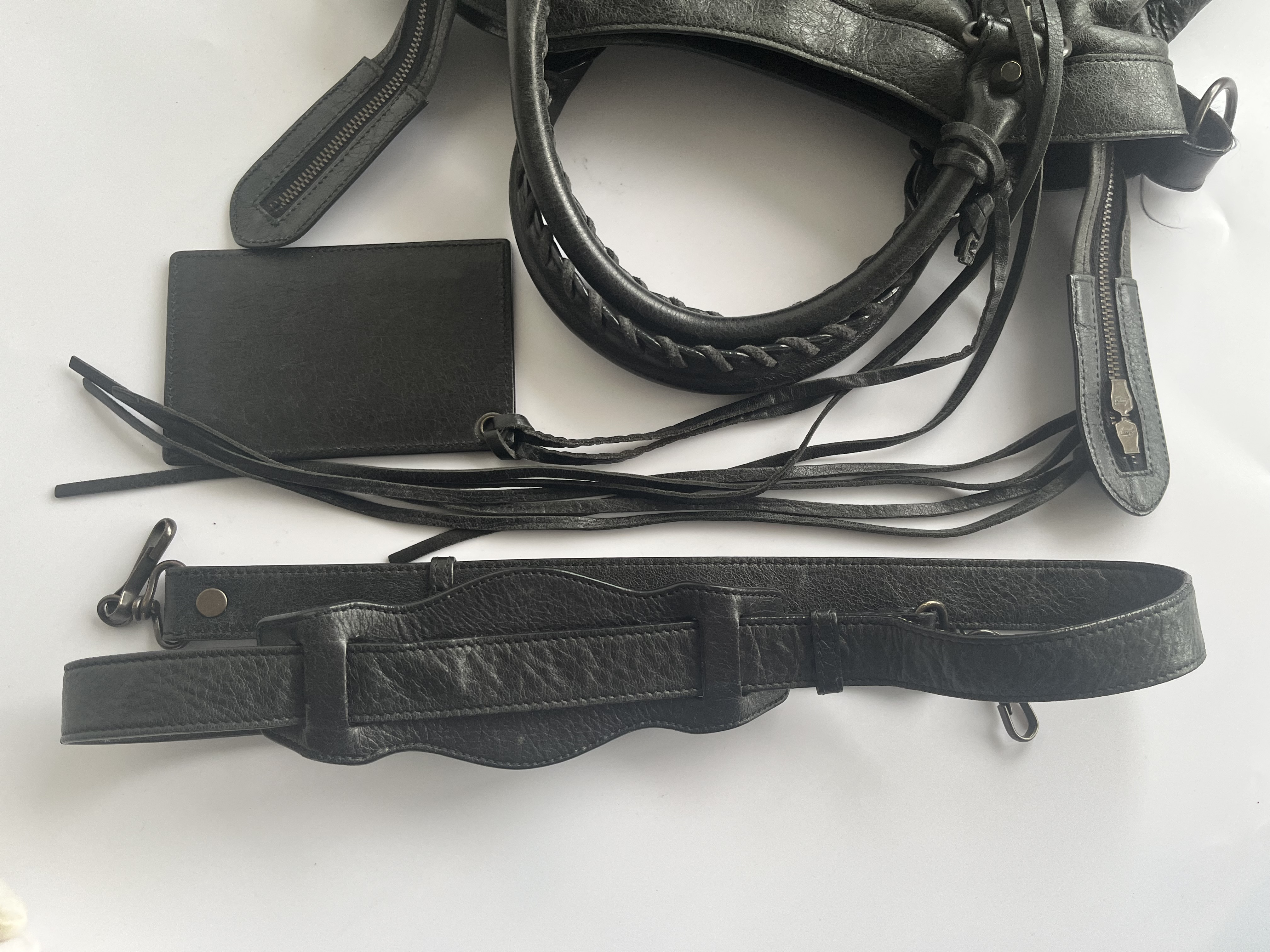 The First City Black Shoulder Bag with Mirror and Shoulder Strap — view 15
