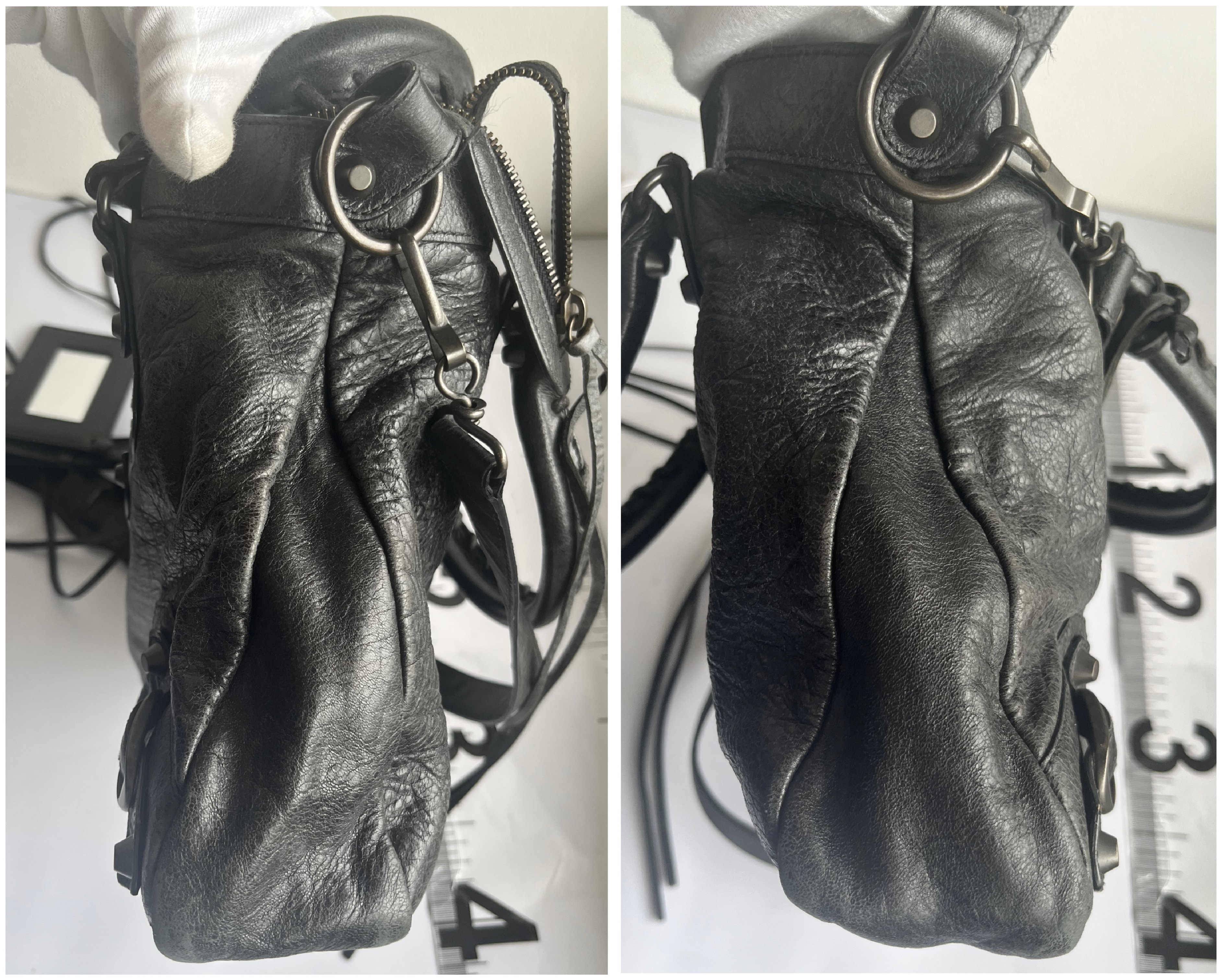 The First City Black Shoulder Bag with Mirror and Shoulder Strap — view 5