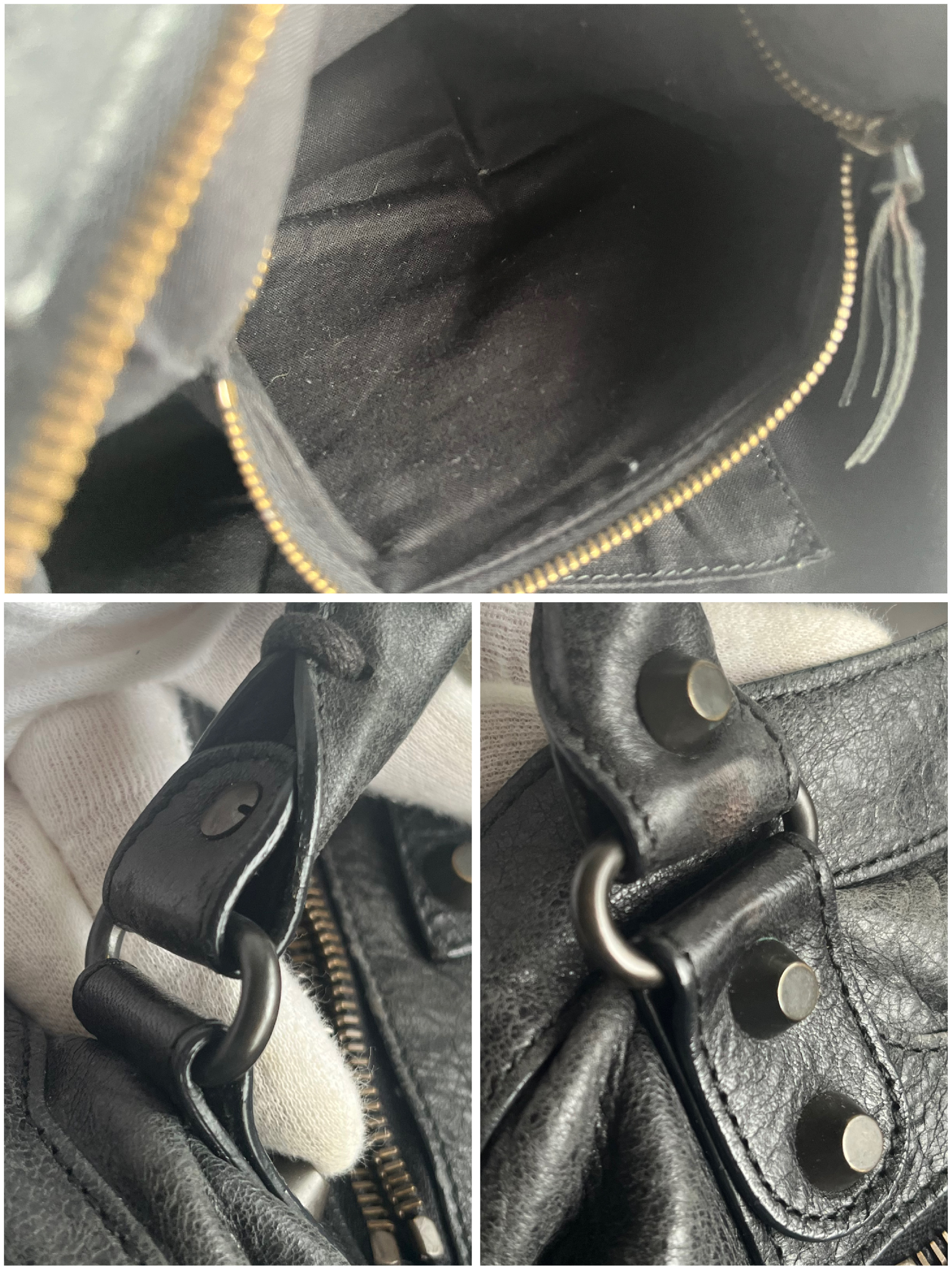 The First City Black Shoulder Bag with Mirror and Shoulder Strap — view 9