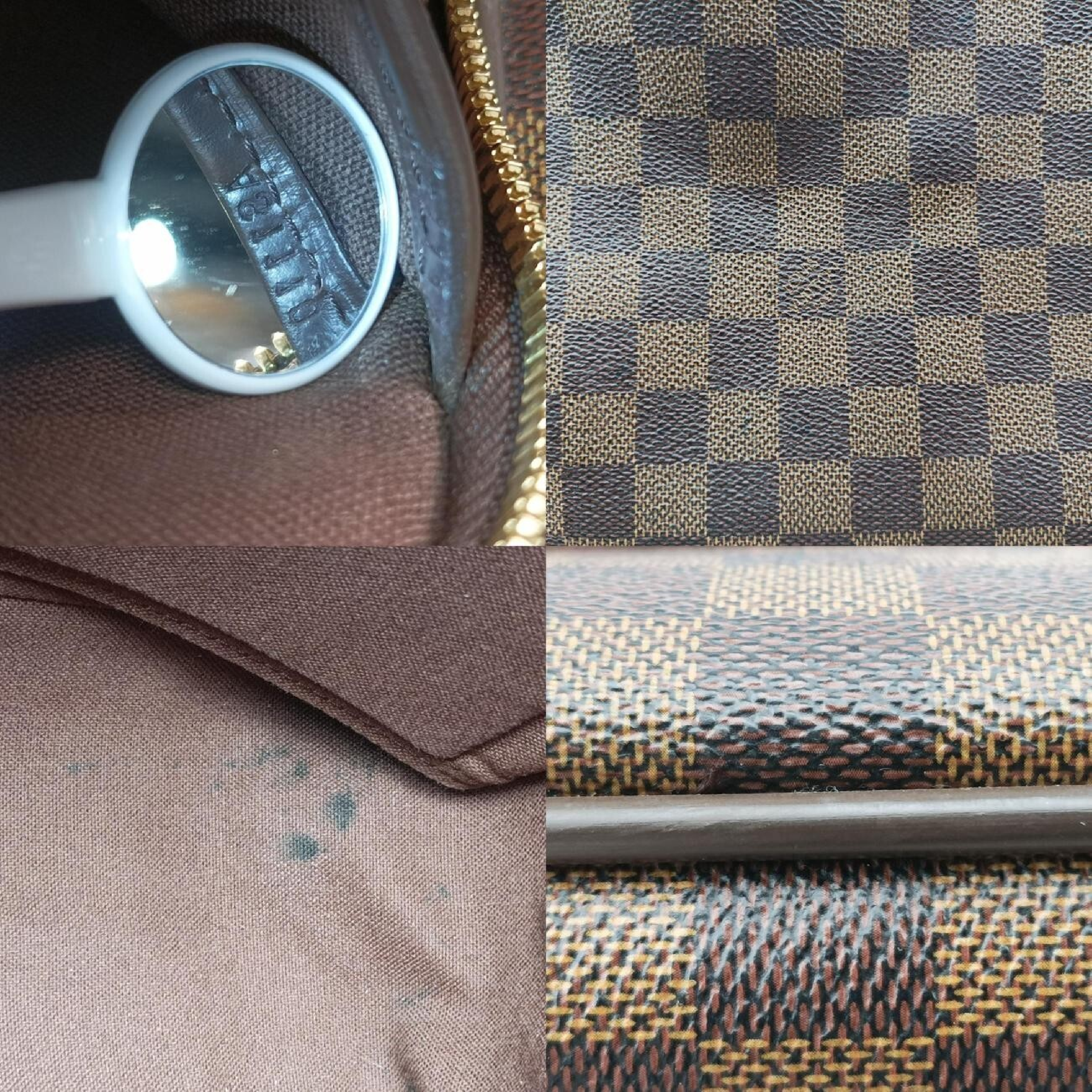 Icare Ebene Damier Canvas N23252 AS1110 Handbag — view 8