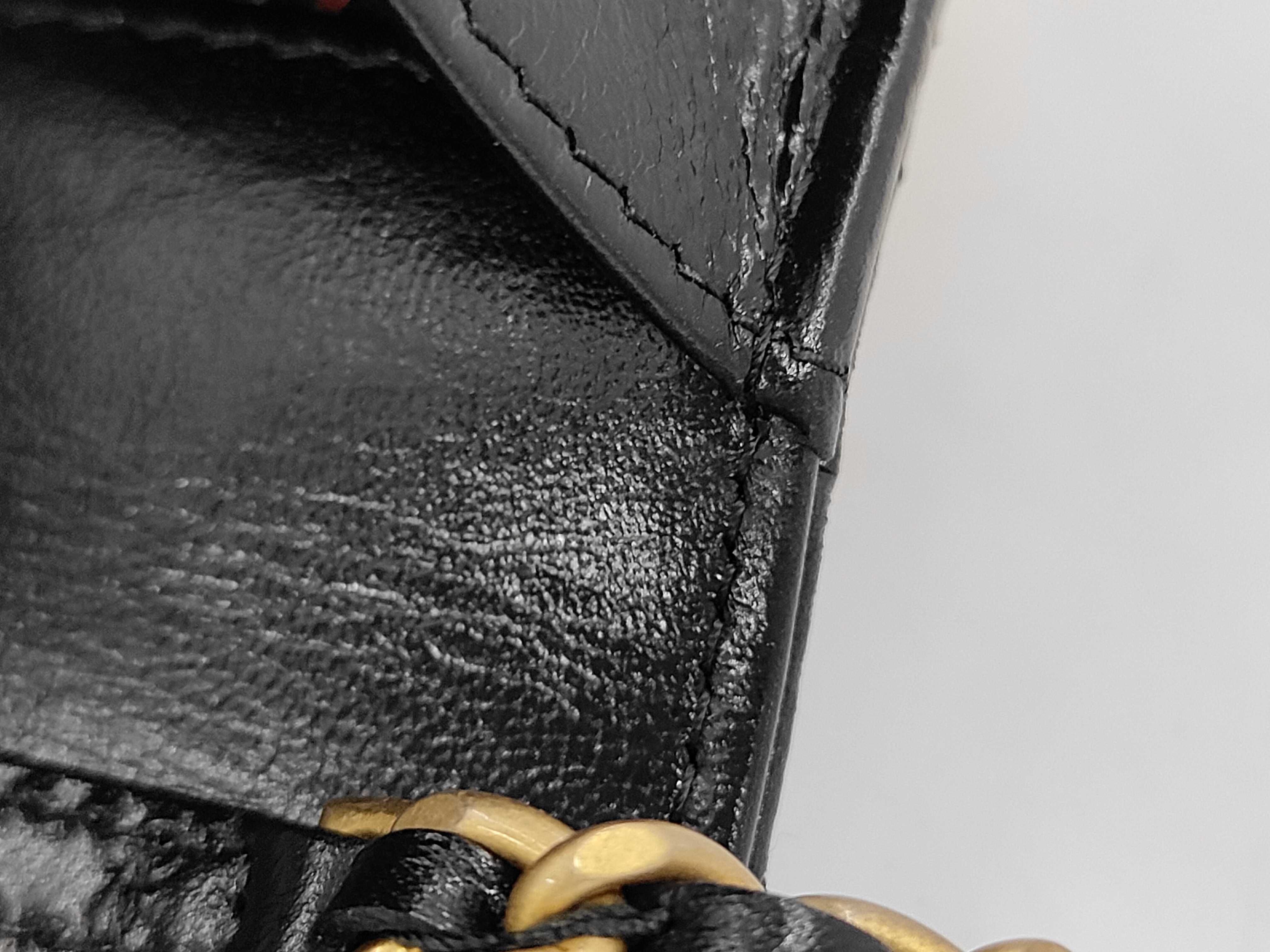 Matelassé Chain Wallet WOC Black Lambskin Coco Mark Gold Hardware Shoulder Bag — view 9