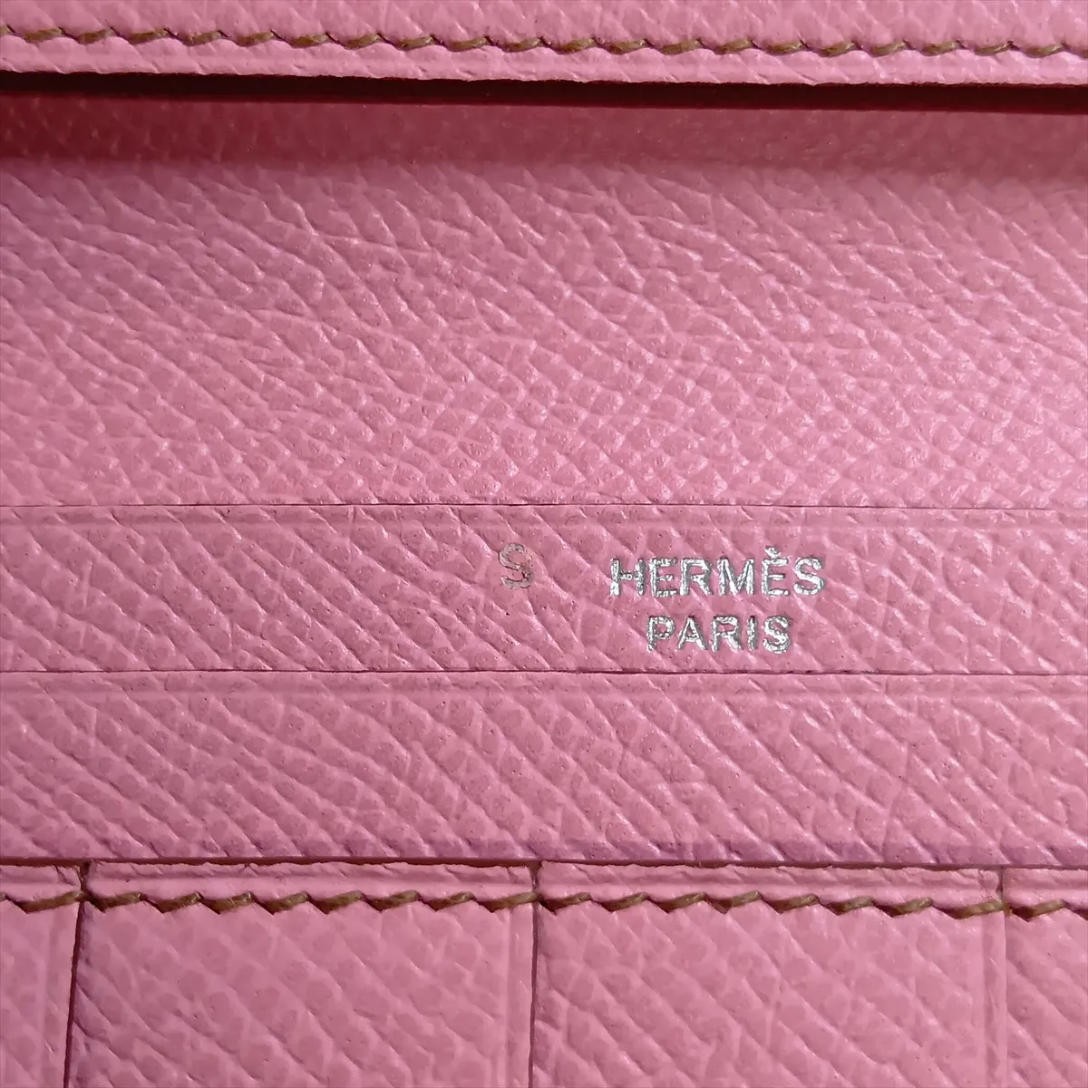 Bearn Soufflé Veau Epsom Long Wallet Rose Confetti Silver Hardware N: 2010 Sale Item — view 11