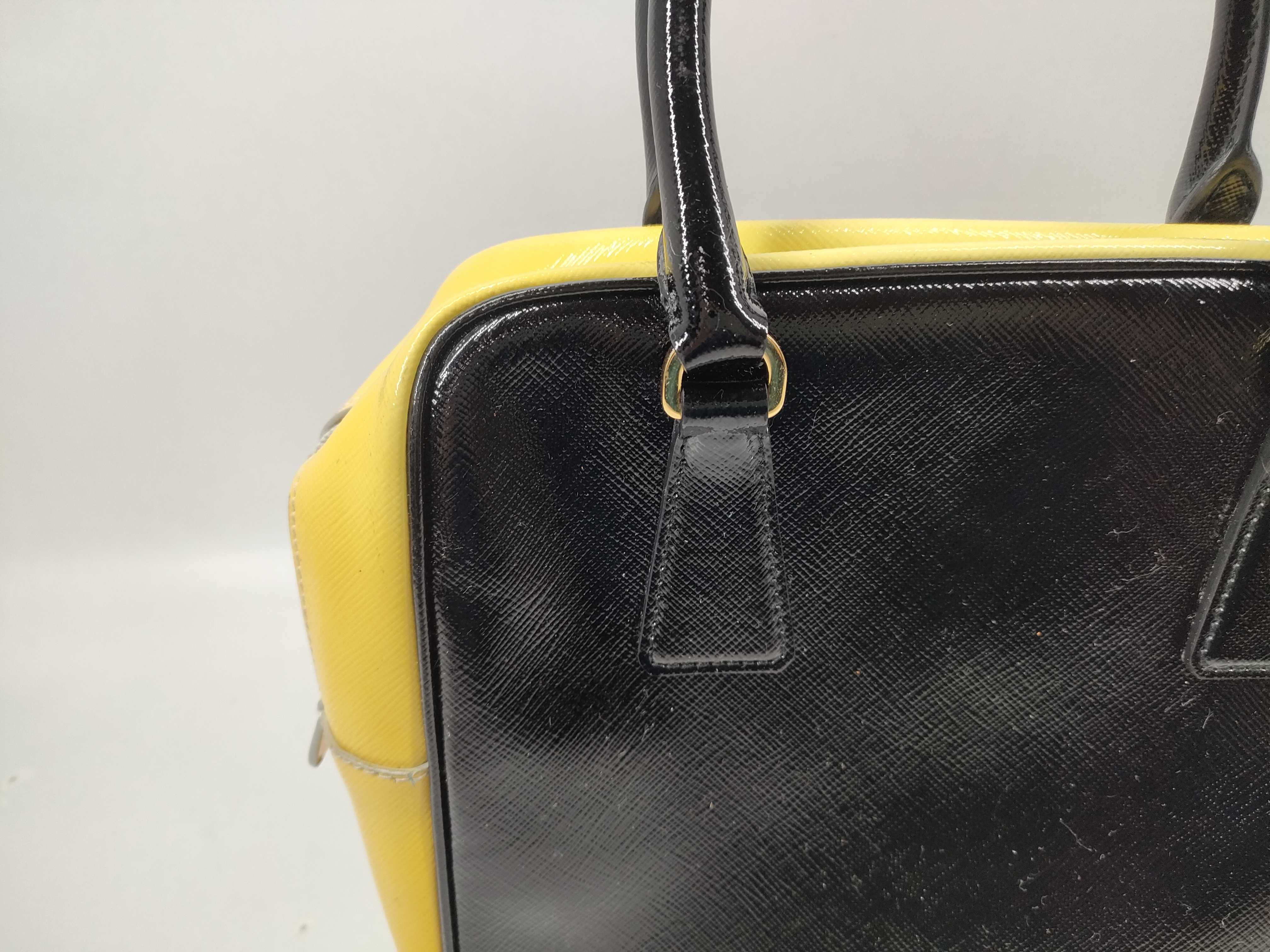 Saffiano Vernice Yellow BL0864 Handbag — view 3