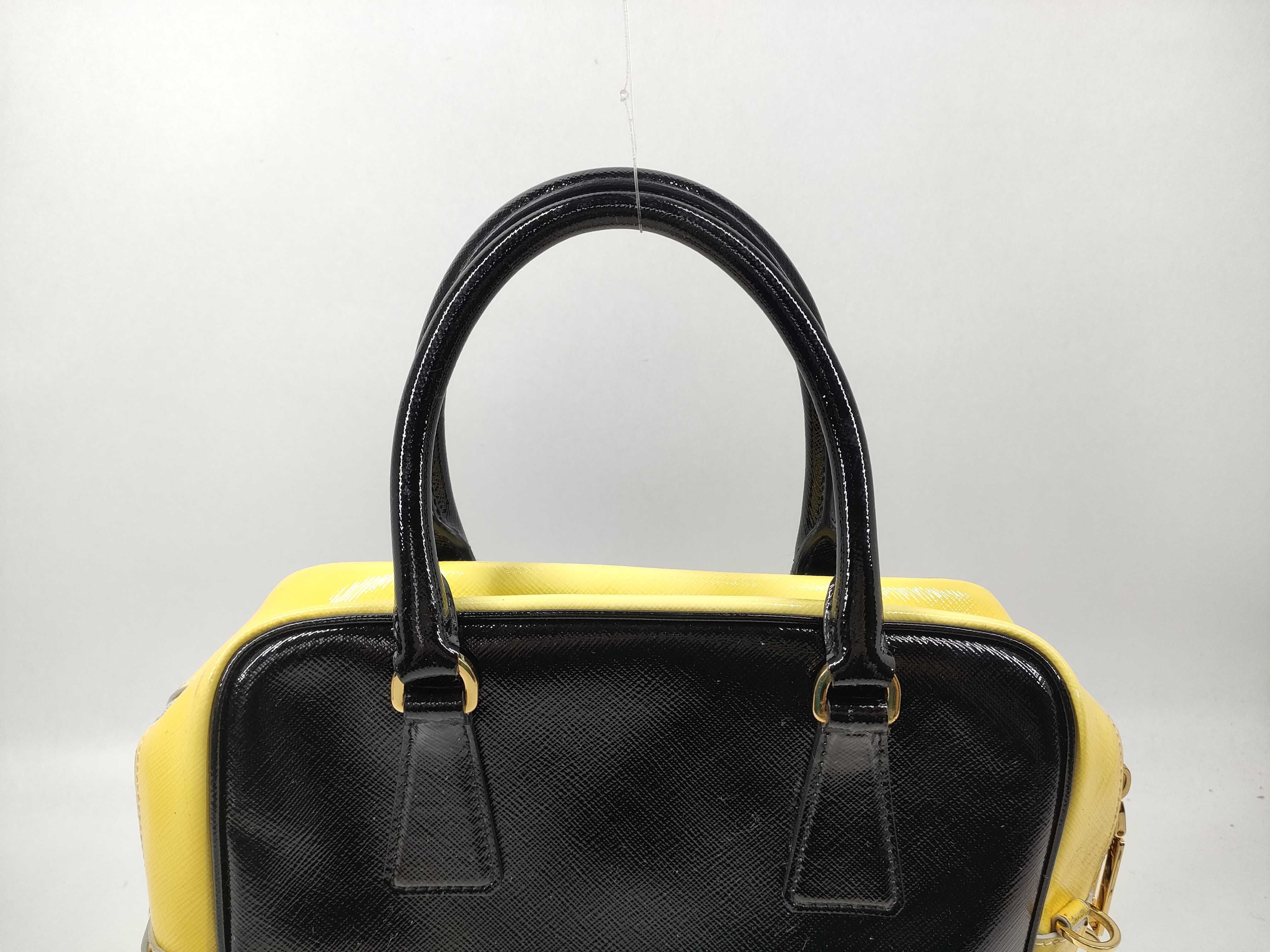 Saffiano Vernice Yellow BL0864 Handbag — view 4