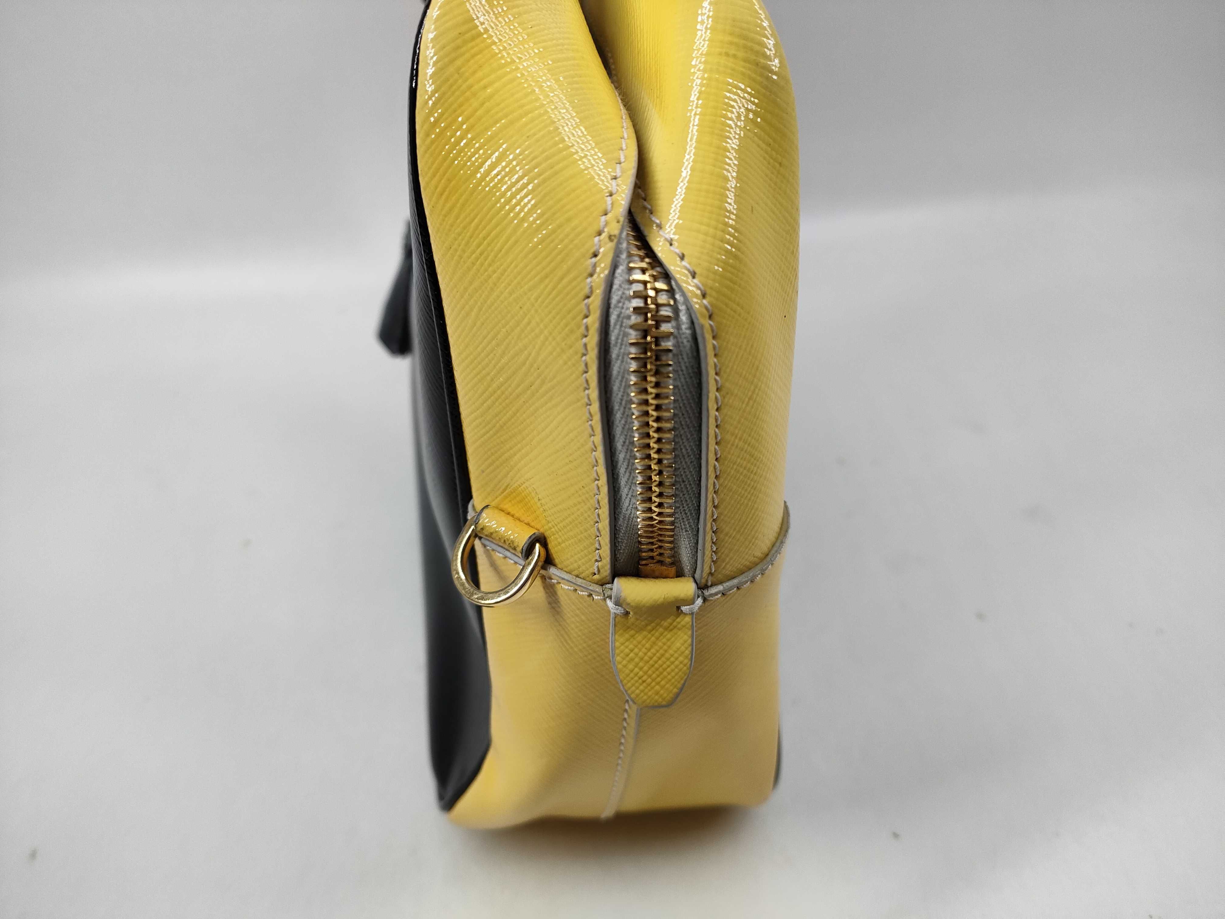 Saffiano Vernice Yellow BL0864 Handbag — view 5