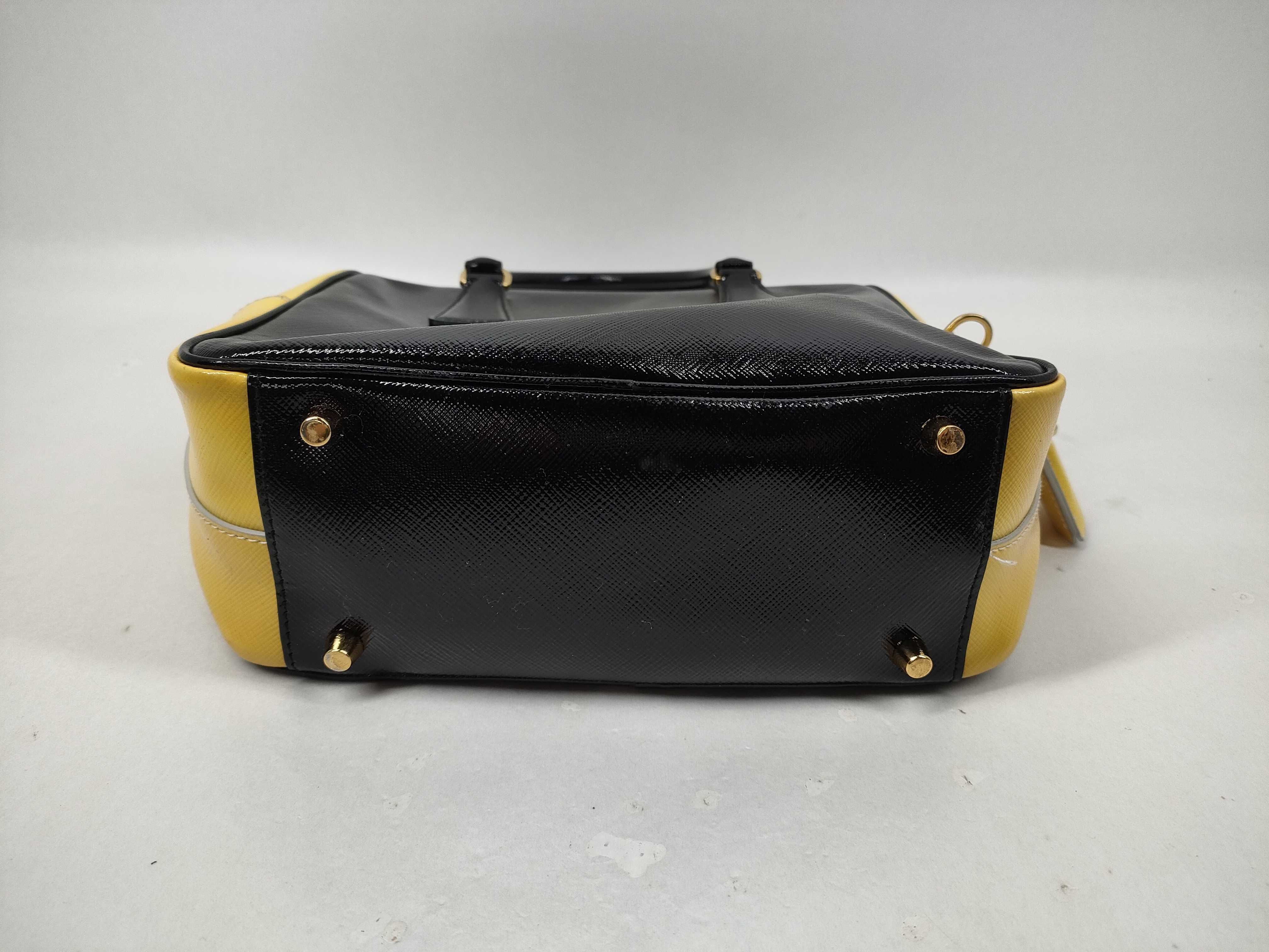 Saffiano Vernice Yellow BL0864 Handbag — view 9