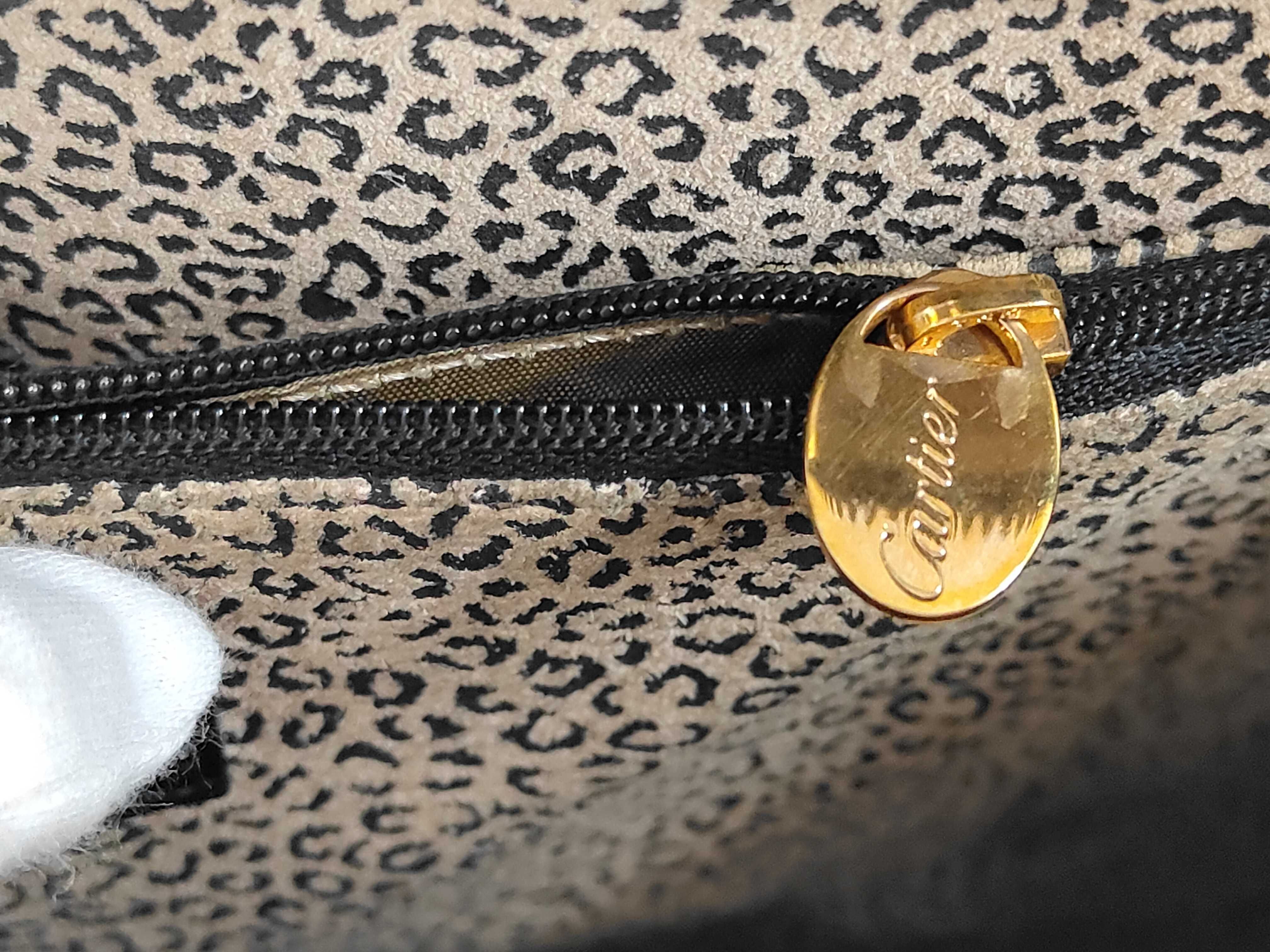 Panthere Leather Tote Bag — view 12