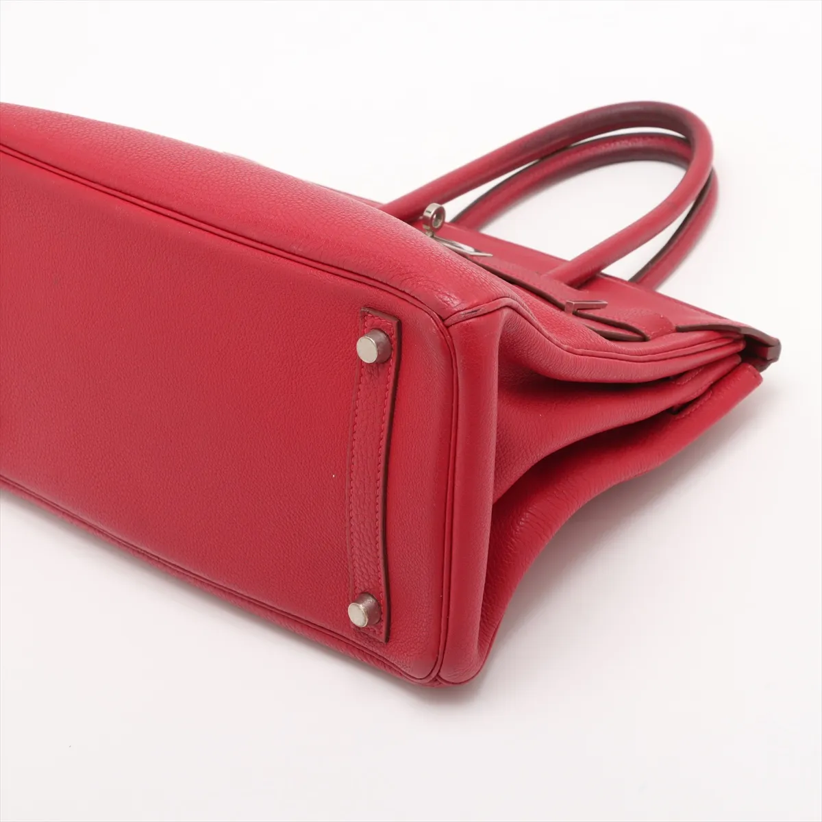 [Individually wrapped] Hermes Birkin 30 LeTourne Togo Rouge Vif Silver hardware F:2002 Star mark — view 3