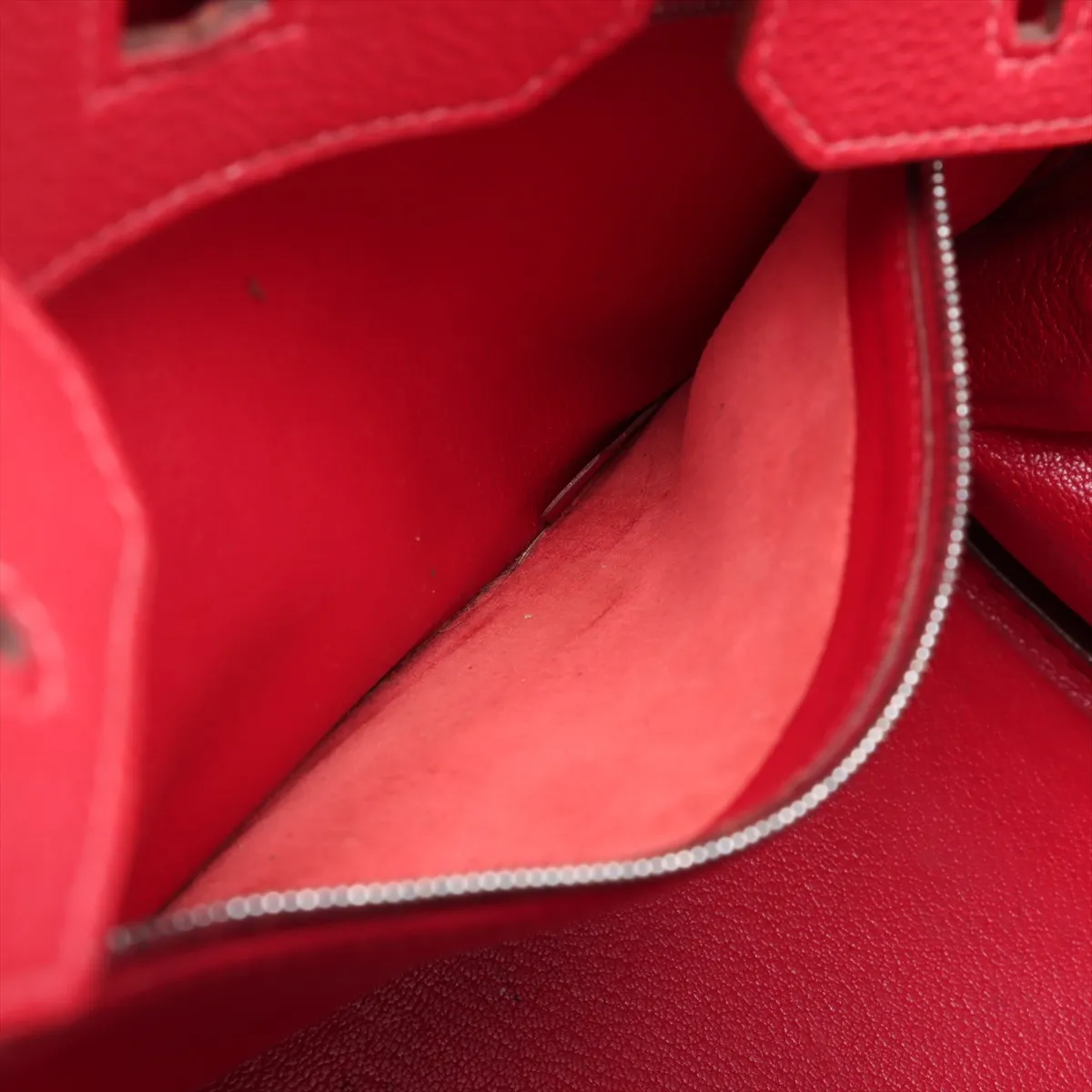 [Individually wrapped] Hermes Birkin 30 LeTourne Togo Rouge Vif Silver hardware F:2002 Star mark — view 8