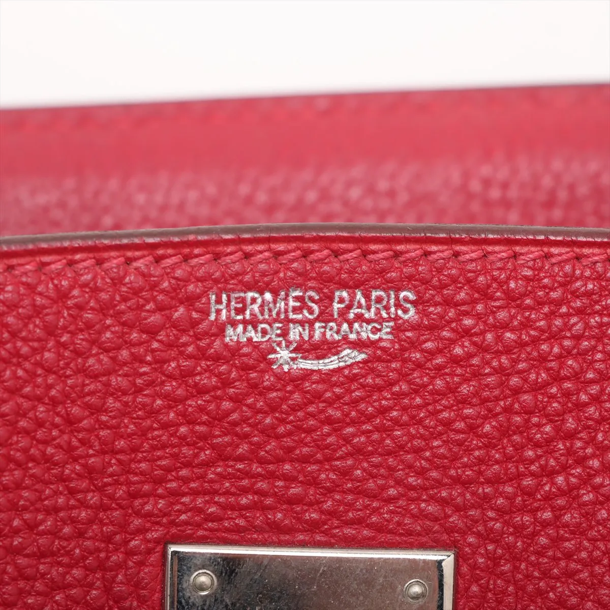 [Individually wrapped] Hermes Birkin 30 LeTourne Togo Rouge Vif Silver hardware F:2002 Star mark — view 10
