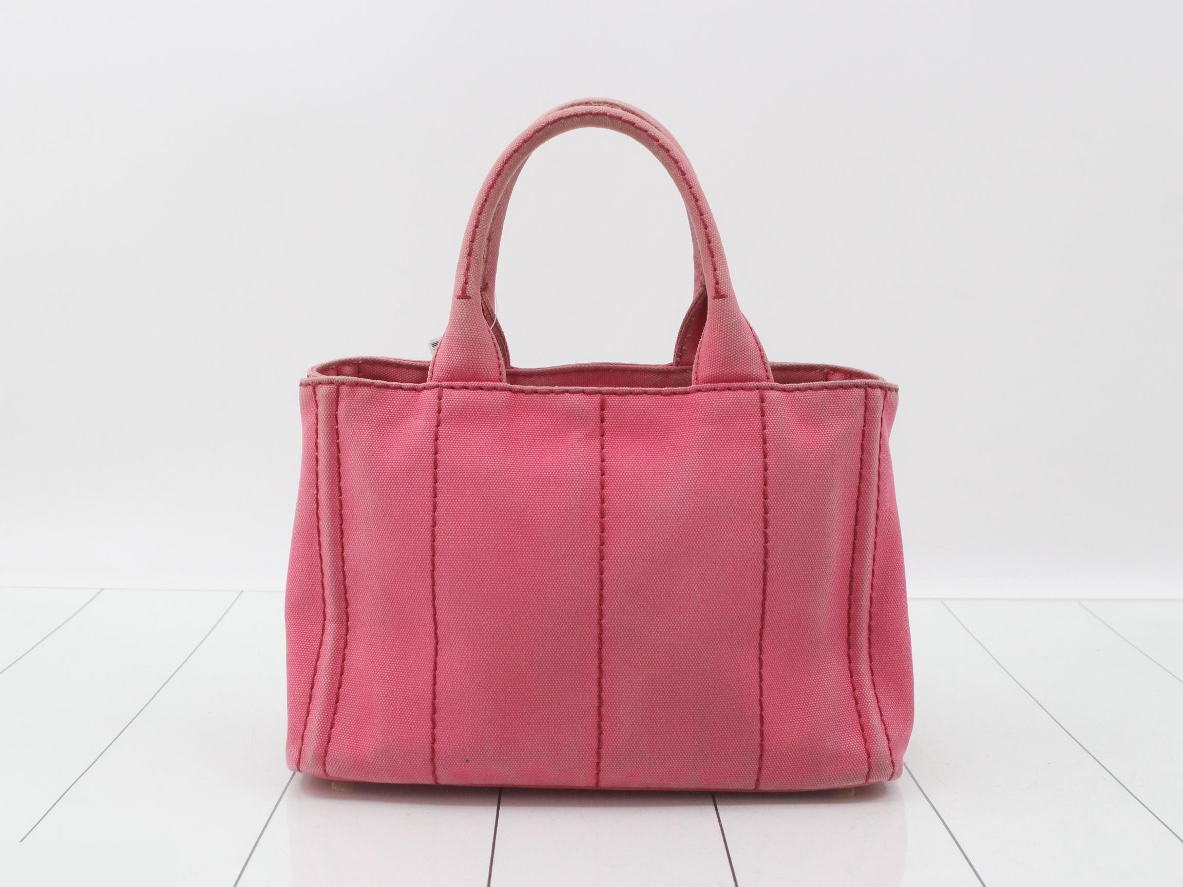 Canvas Canapa Mini Handbag, Pink — view 2