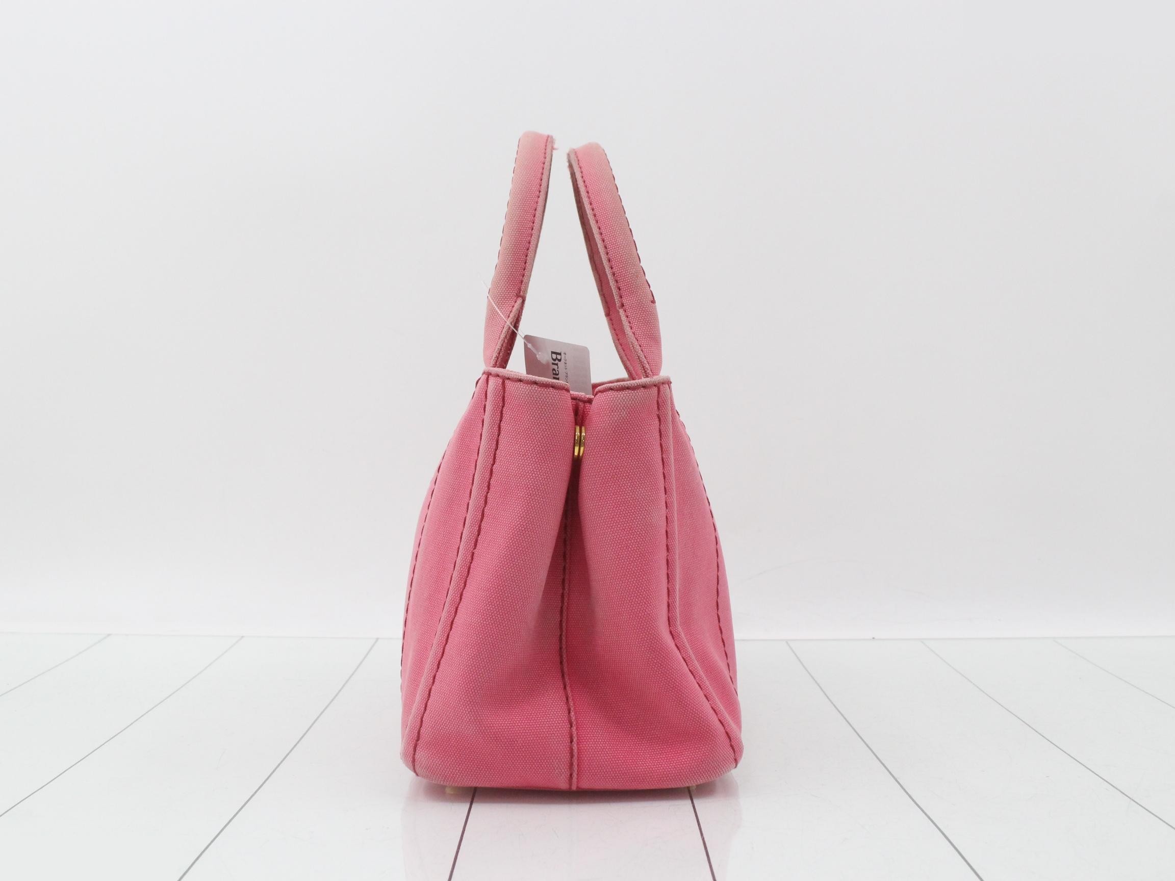 Canvas Canapa Mini Handbag, Pink — view 3