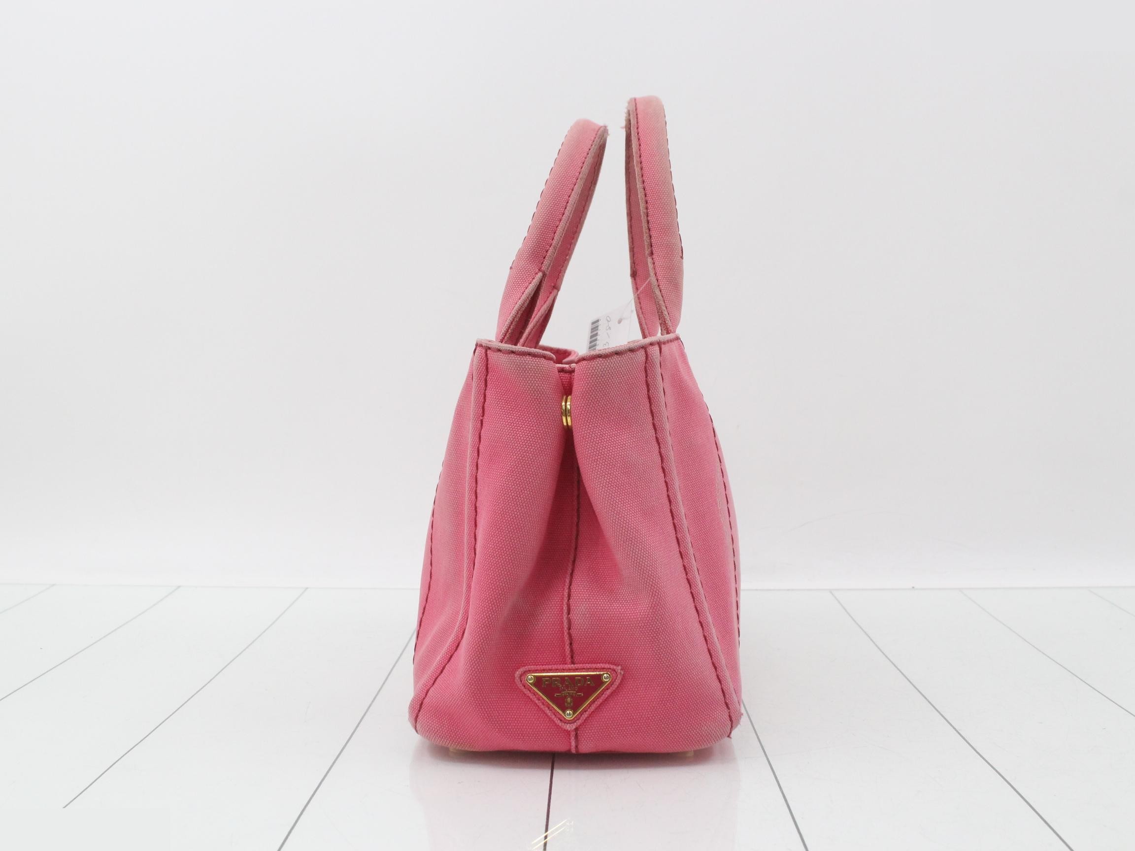 Canvas Canapa Mini Handbag, Pink — view 4