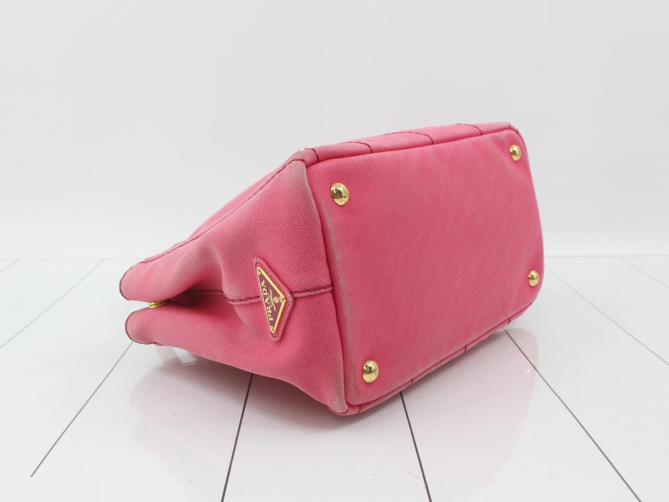 Canvas Canapa Mini Handbag, Pink — view 5