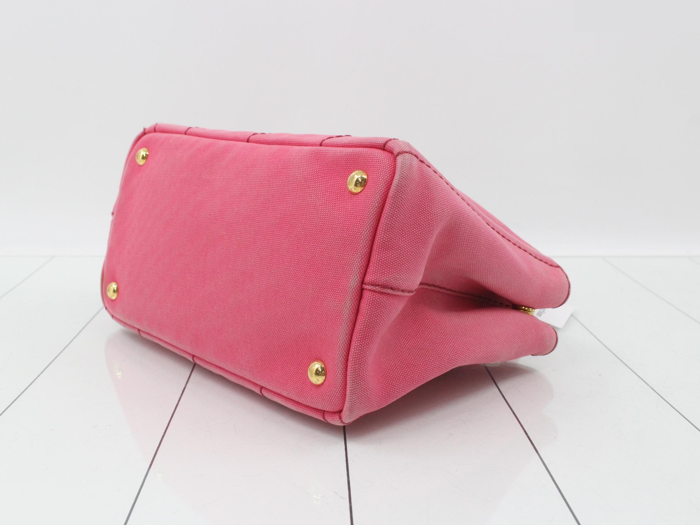 Canvas Canapa Mini Handbag, Pink — view 6
