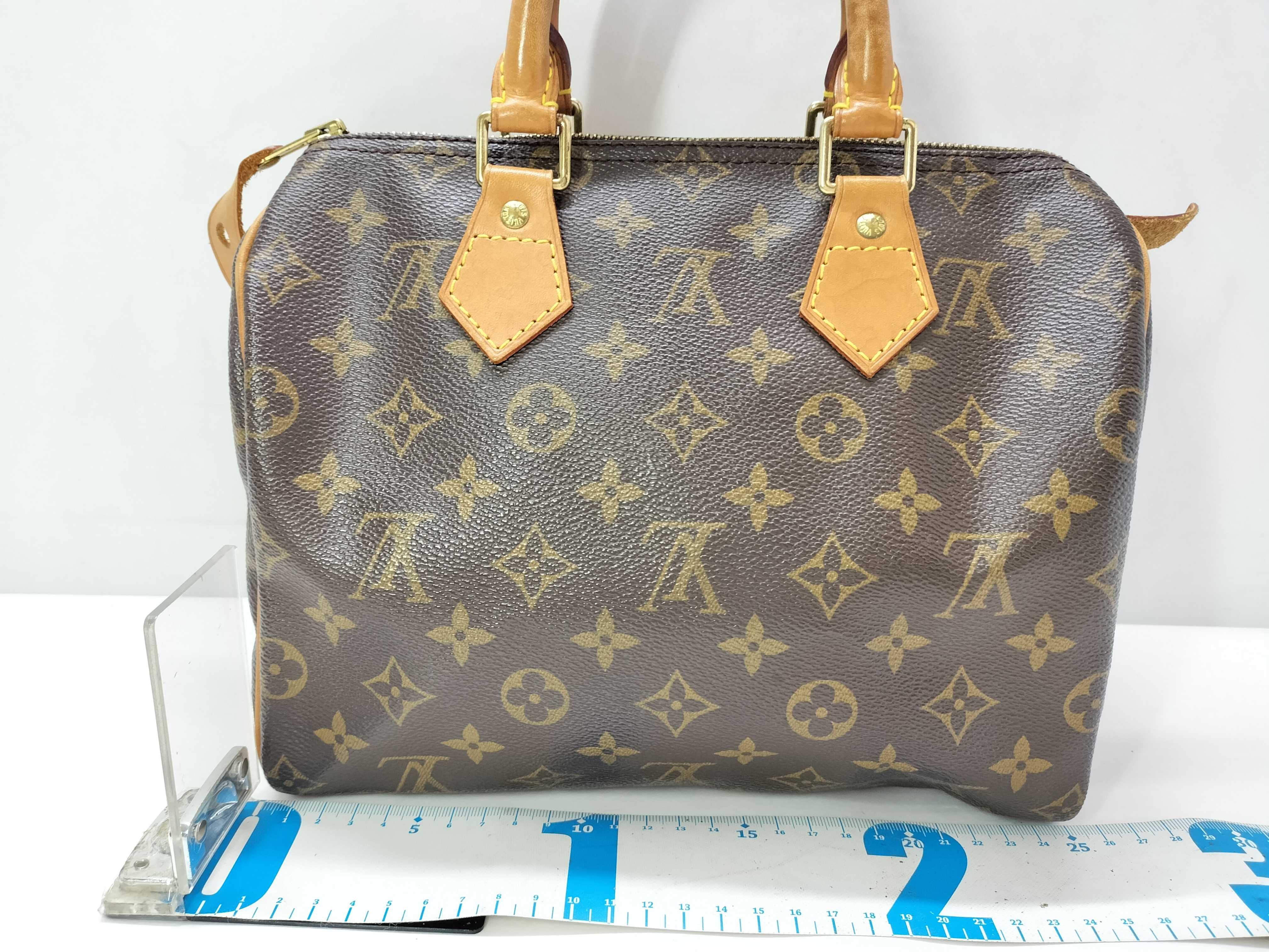 Monogram Speedy 25 Handbag with Key and Padlock — view 2