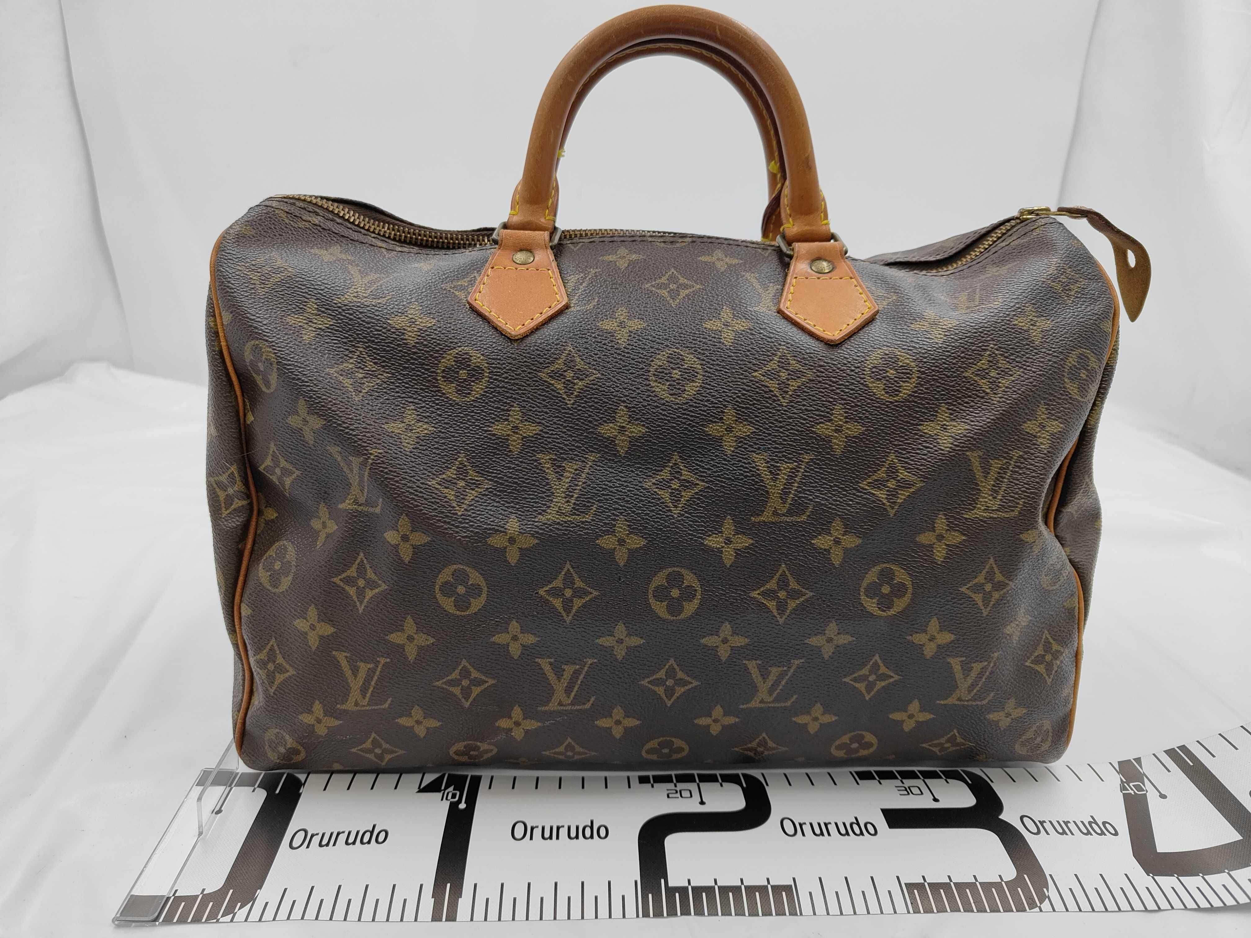 Monogram Louis Vuitton Speedy 35 M41524 Monogram Brown Handbag — view 2