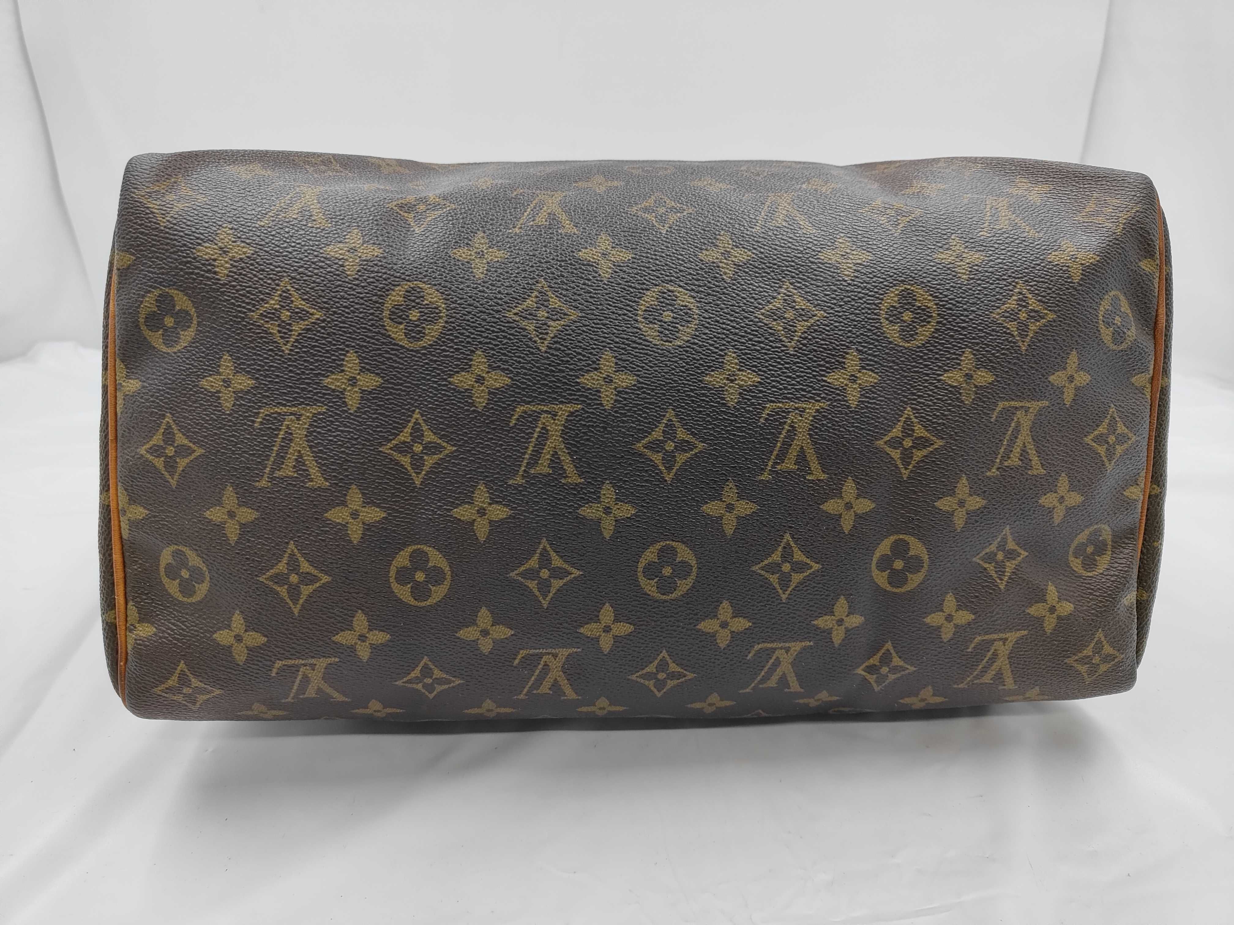 Monogram Louis Vuitton Speedy 35 M41524 Monogram Brown Handbag — view 8