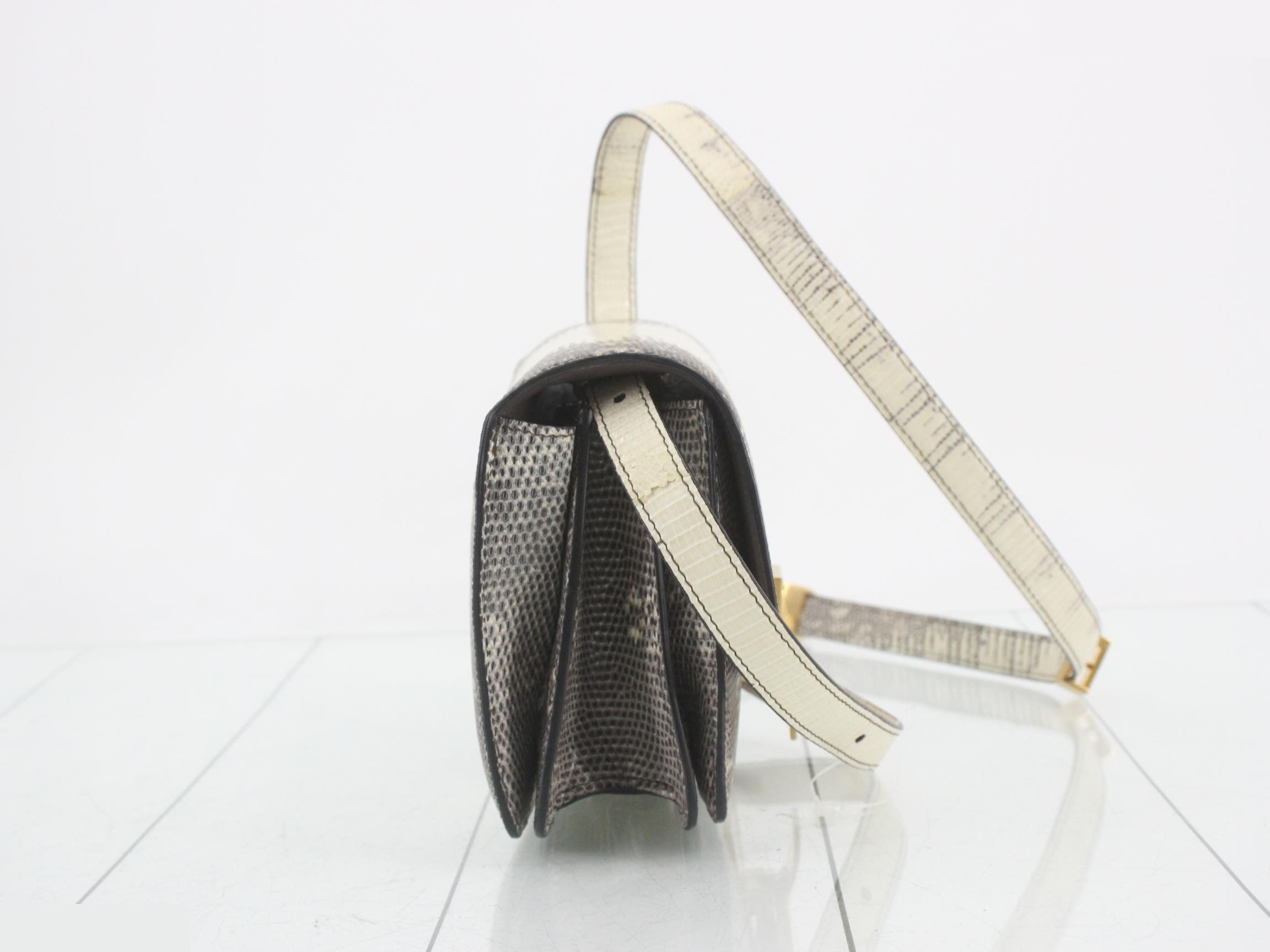 Classic Box Lizard Shoulder Bag — view 4