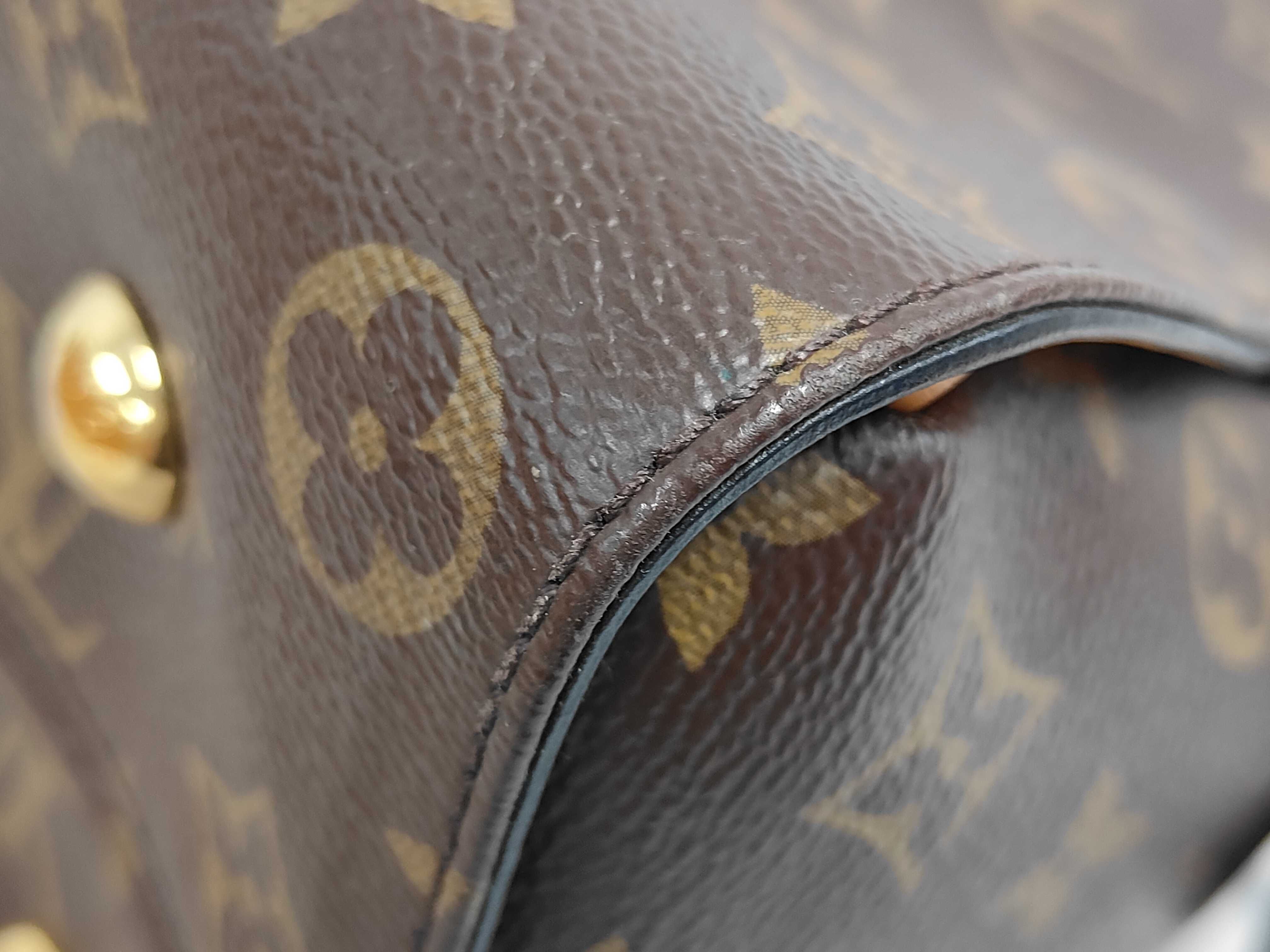 Monogram Tuileries Tote, Black x Red, Gold Hardware, with Stamp, FL0158, Handbag — view 3