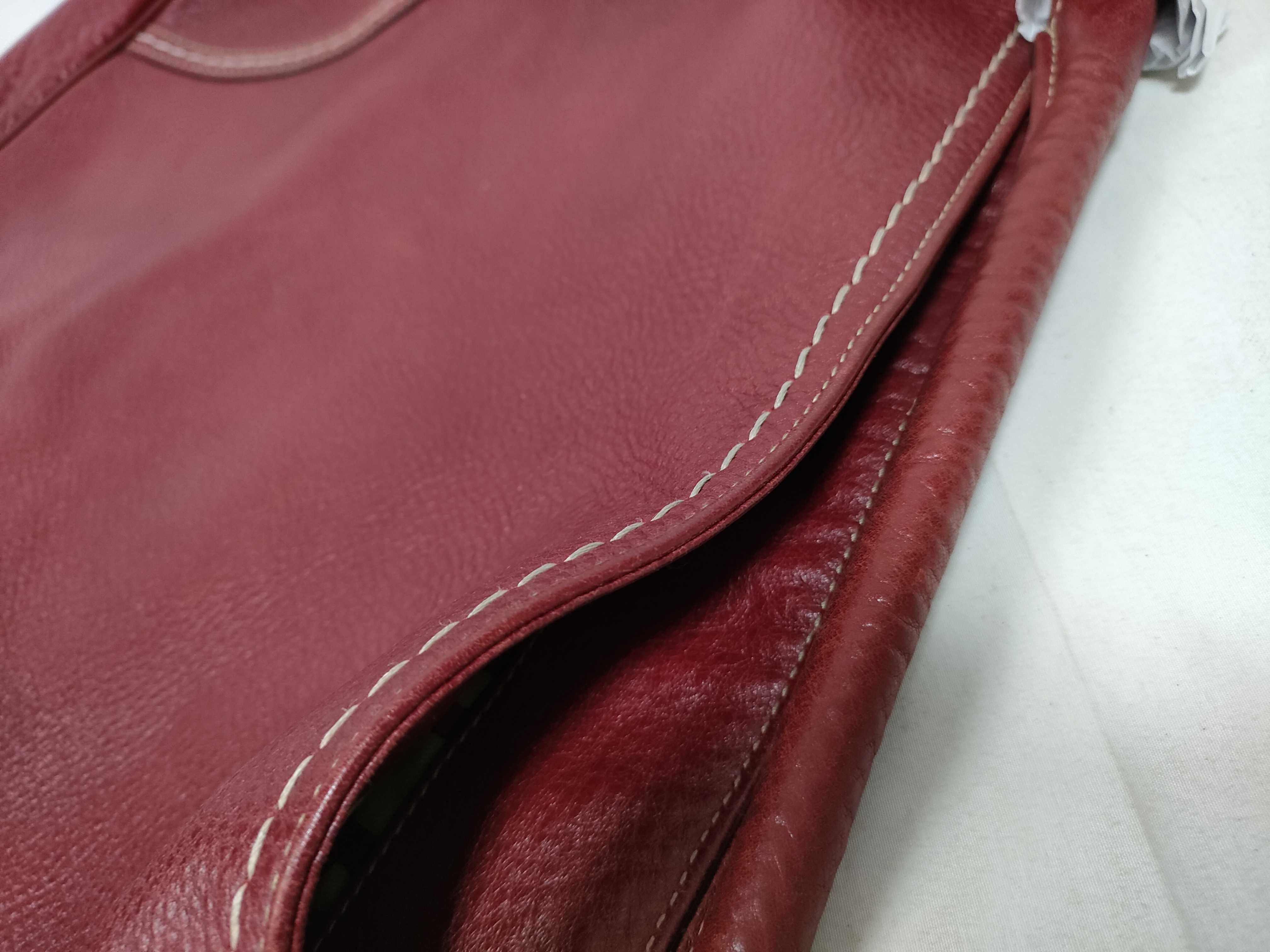 Red Leather Hobo Bag Shoulder Bag — view 11