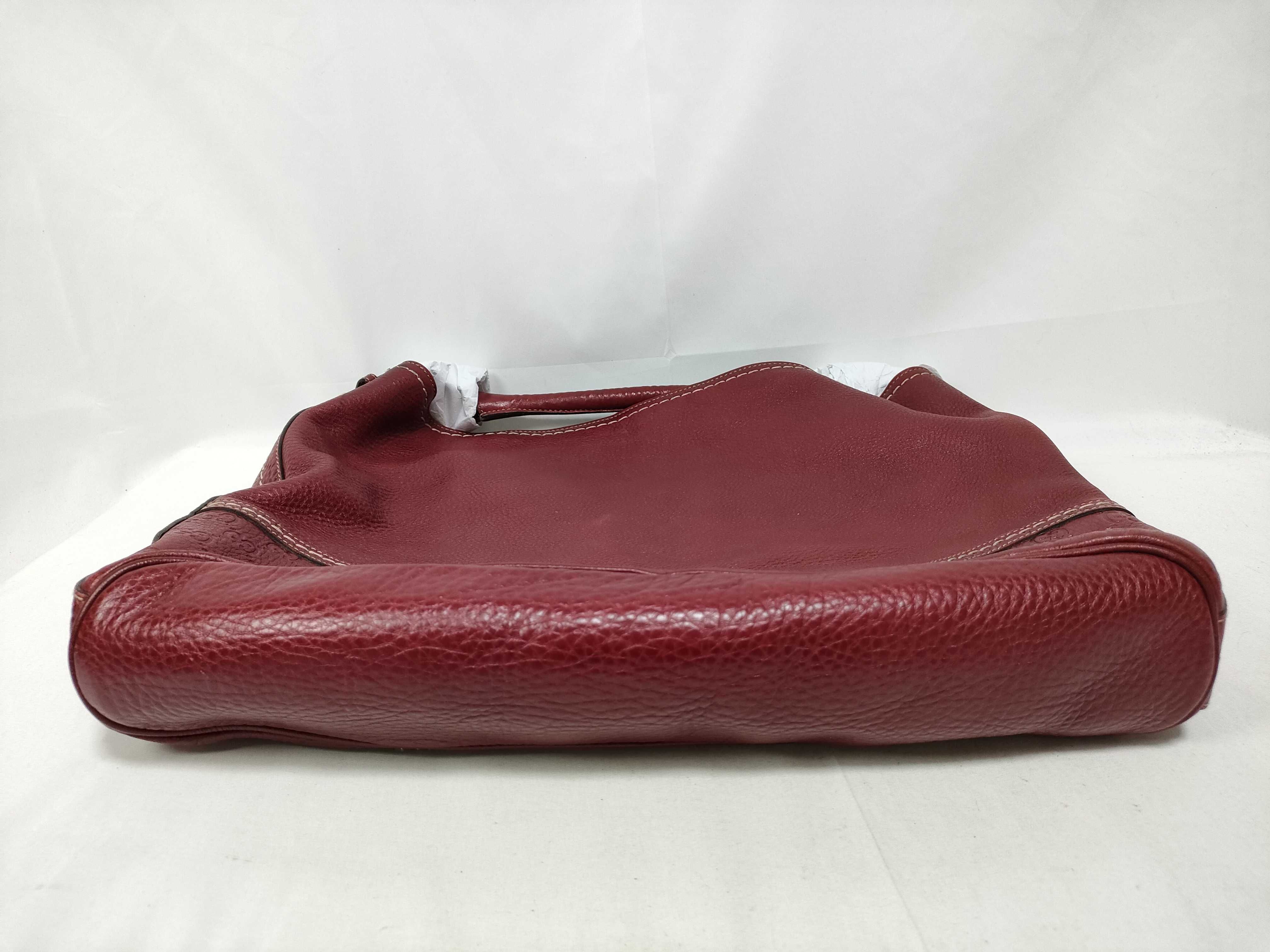 Red Leather Hobo Bag Shoulder Bag — view 3