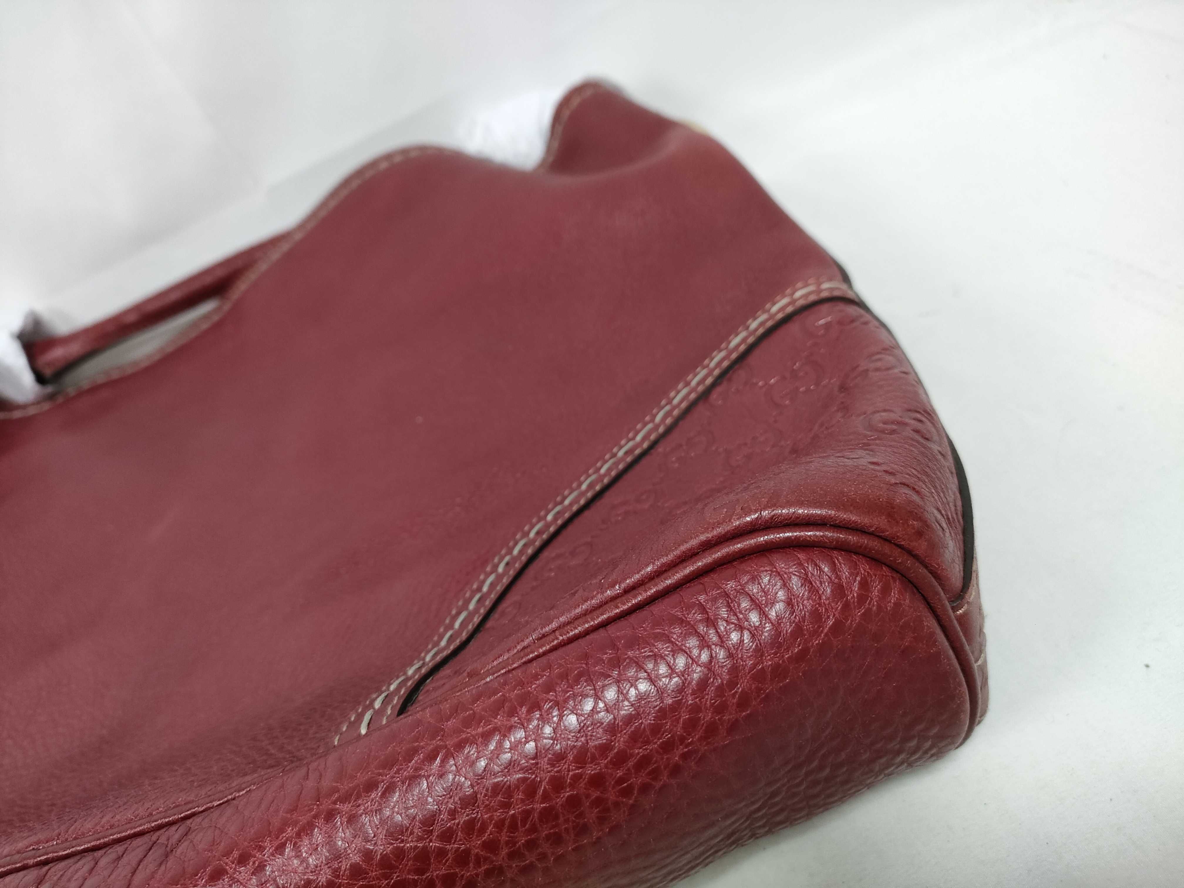 Red Leather Hobo Bag Shoulder Bag — view 4